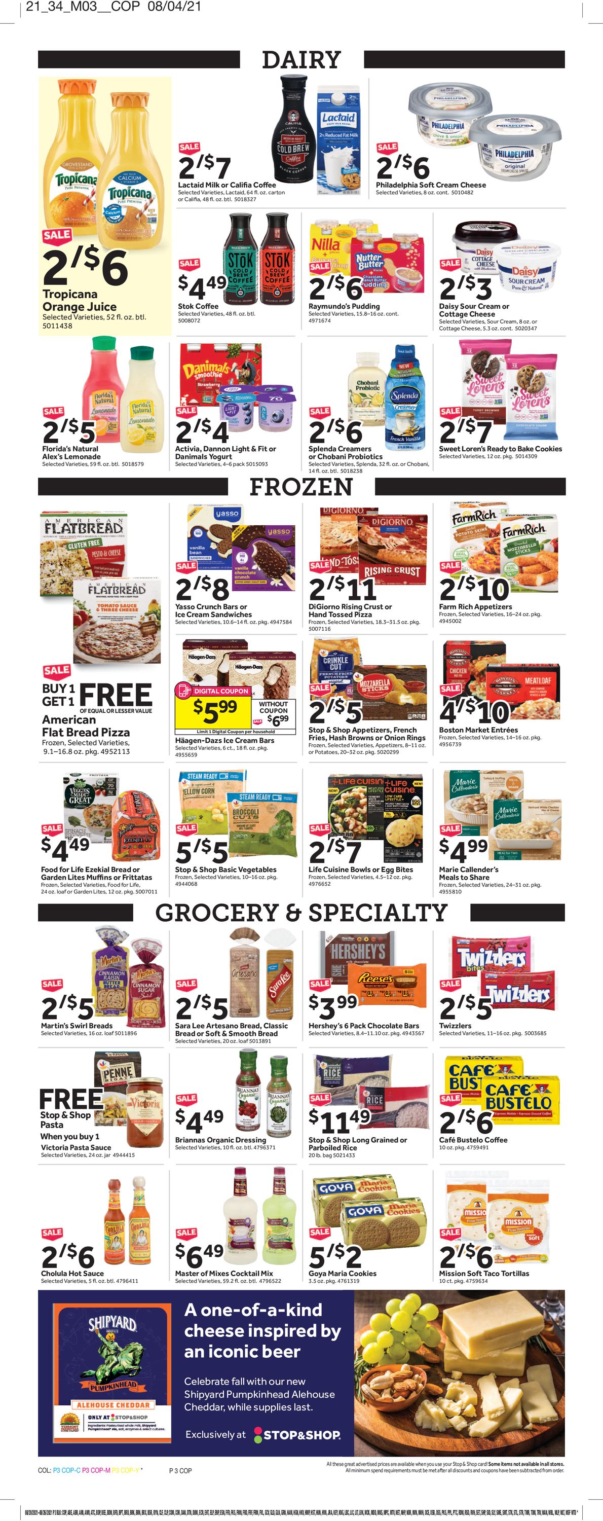 Catalogue Stop and Shop from 08/20/2021