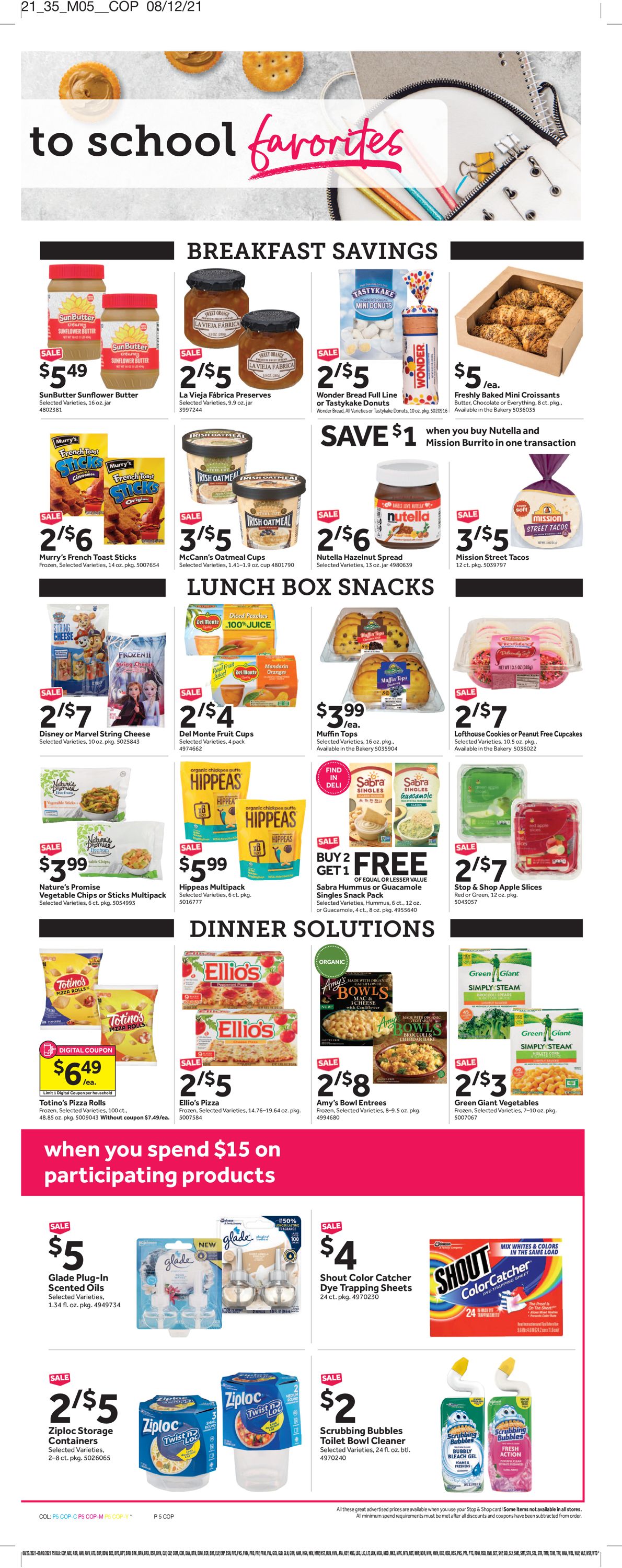 Catalogue Stop and Shop from 08/27/2021