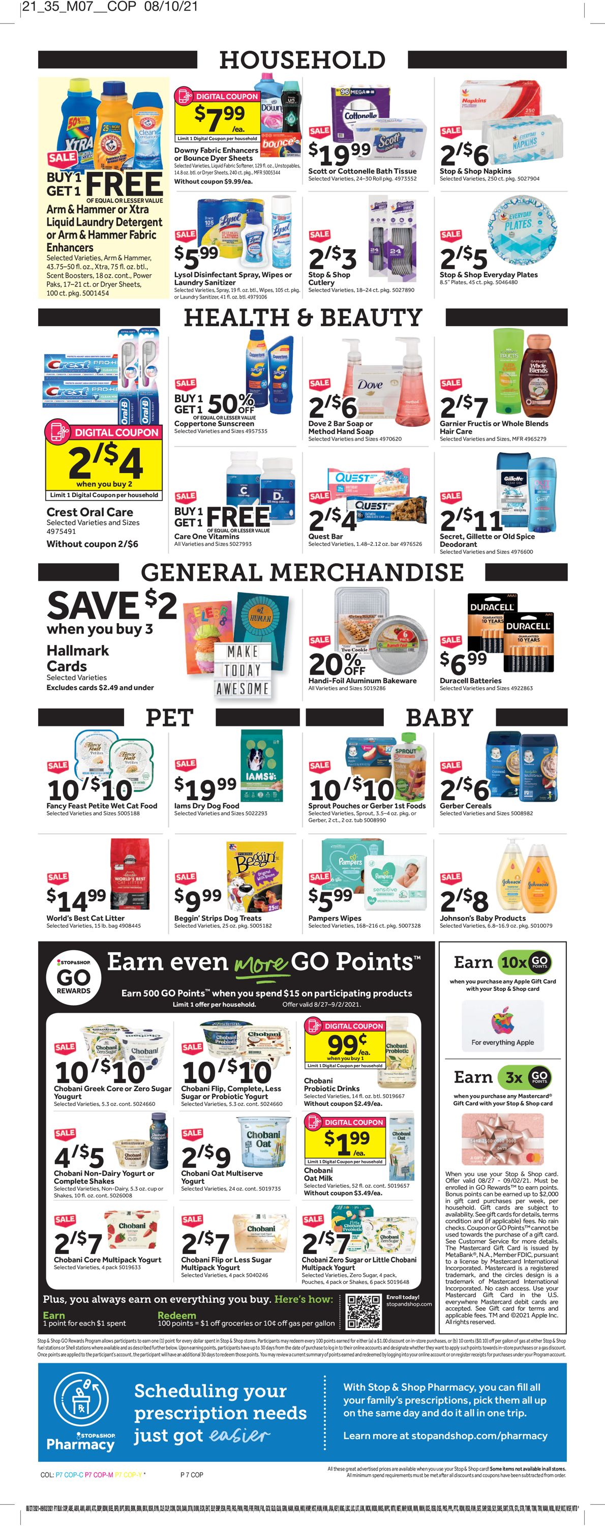 Catalogue Stop and Shop from 08/27/2021