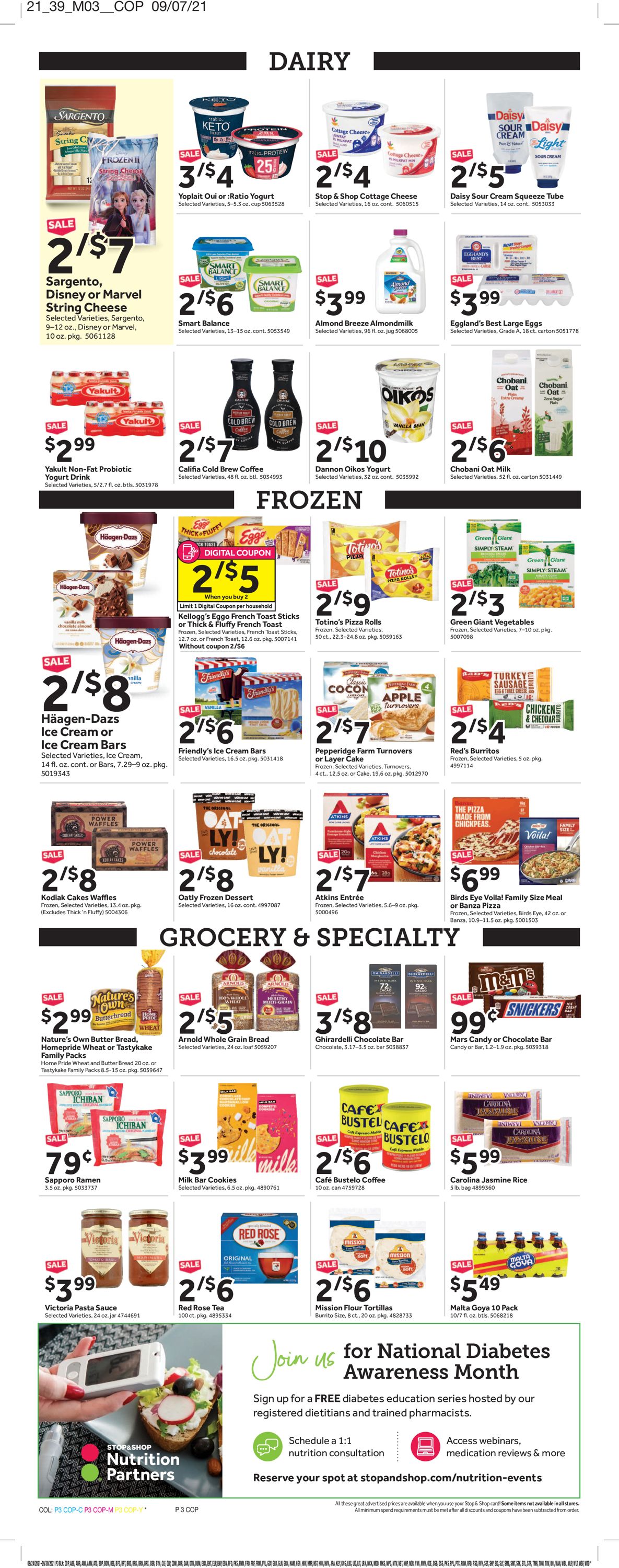 Catalogue Stop and Shop from 09/24/2021