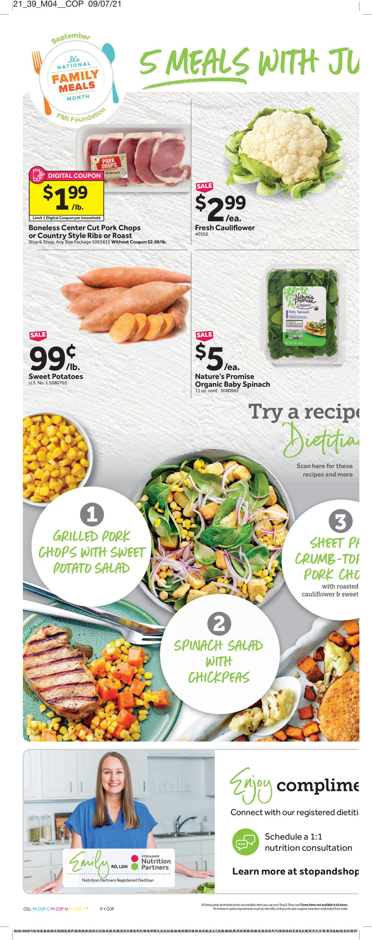 Catalogue Stop and Shop from 09/24/2021