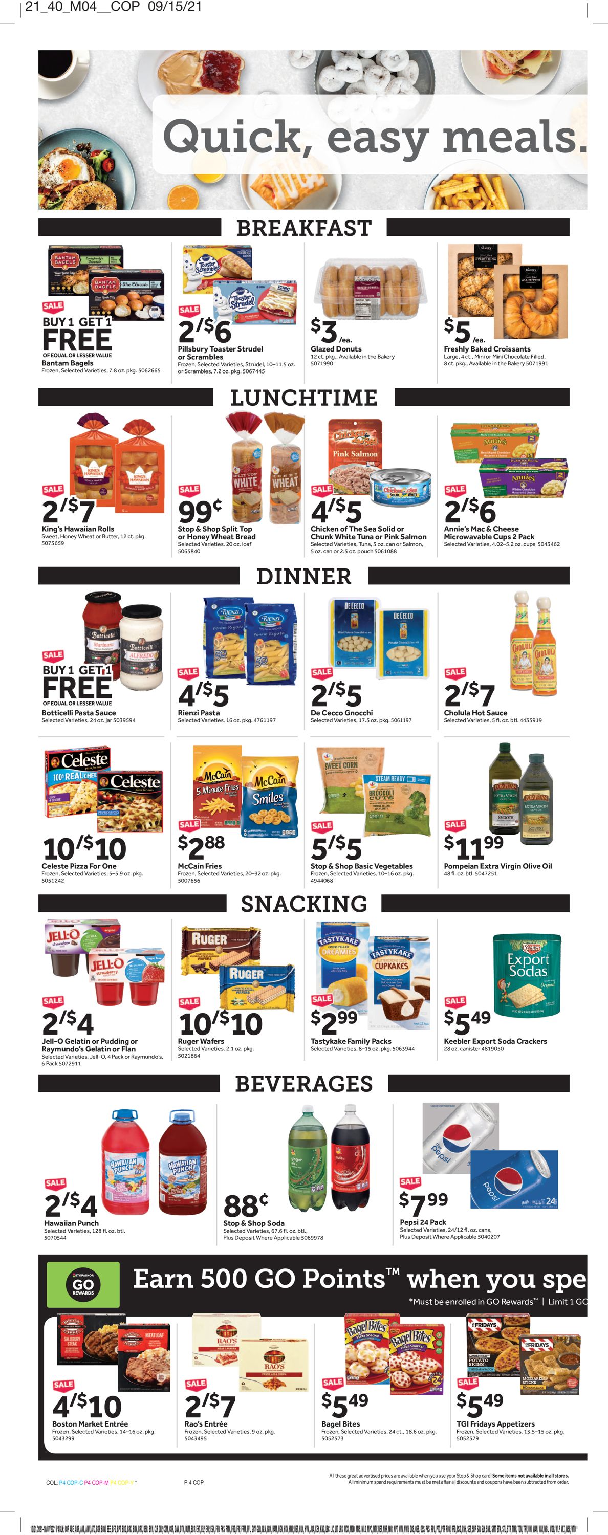 Catalogue Stop and Shop from 10/01/2021
