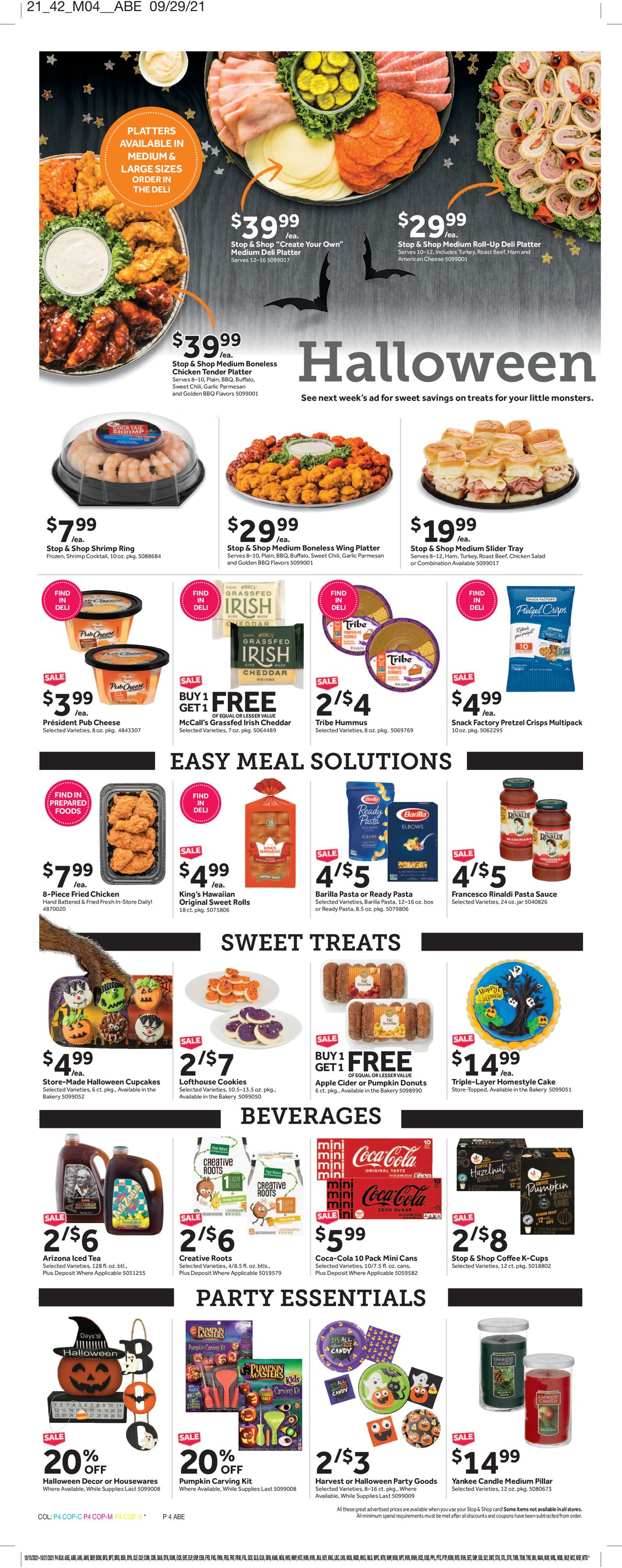 Catalogue Stop and Shop from 10/15/2021