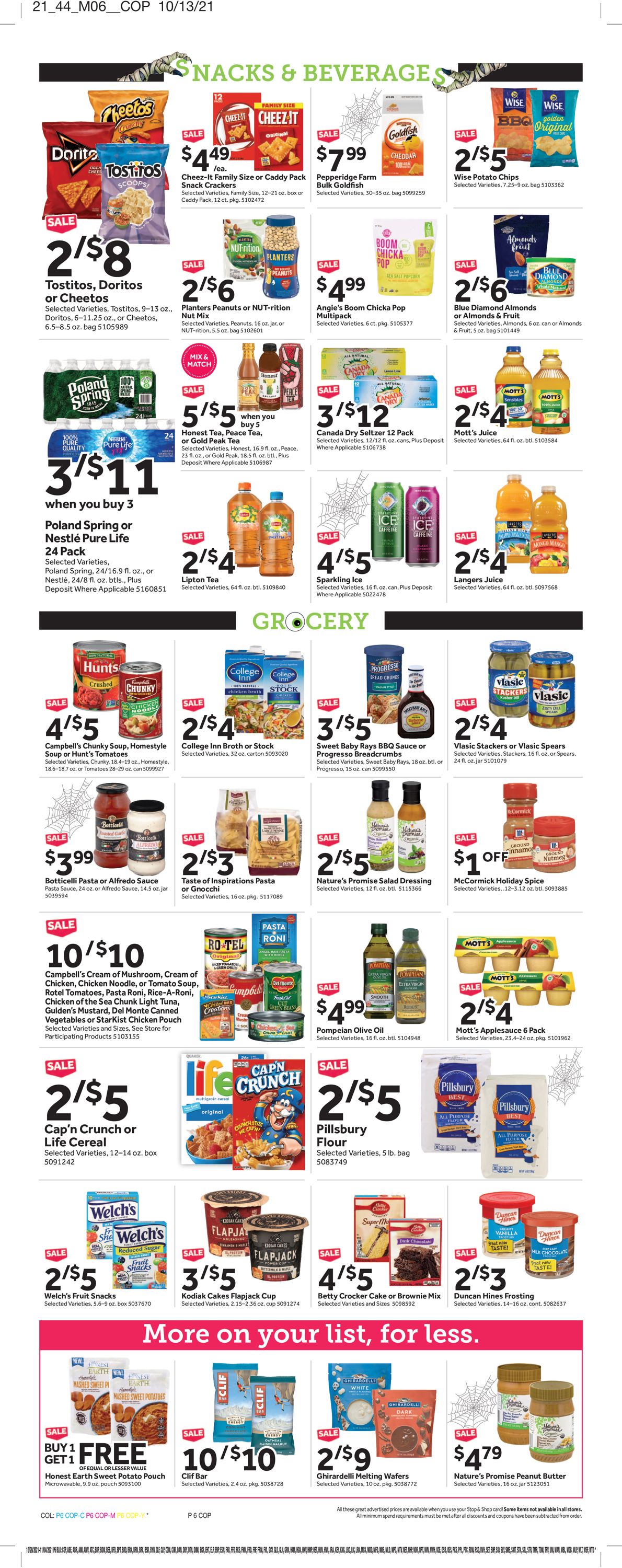 Catalogue Stop and Shop from 10/29/2021