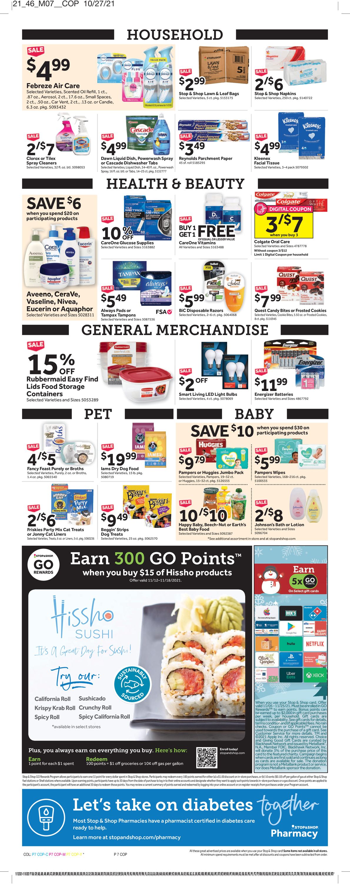 Catalogue Stop and Shop from 11/12/2021