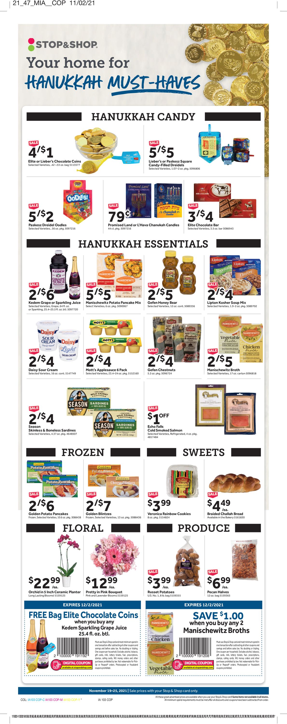Catalogue Stop and Shop from 11/19/2021