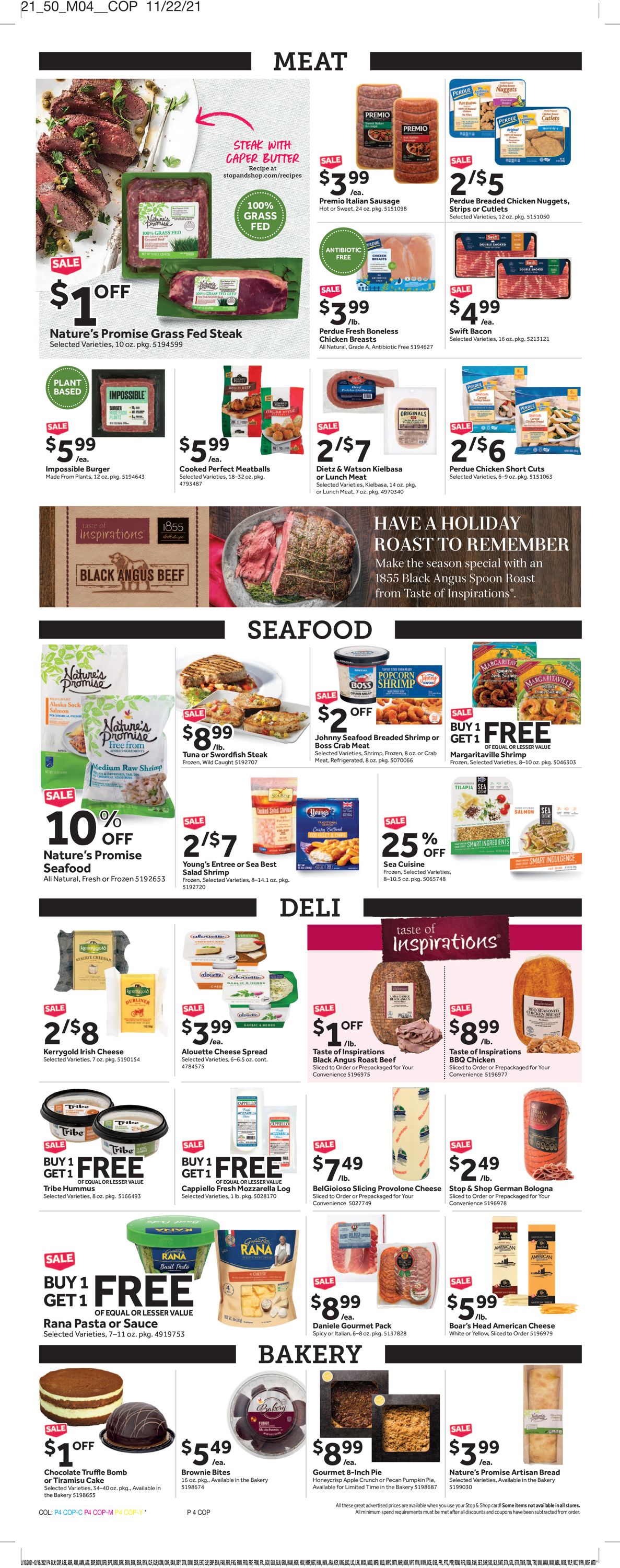 Catalogue Stop and Shop HOLIDAY 2021 from 12/10/2021
