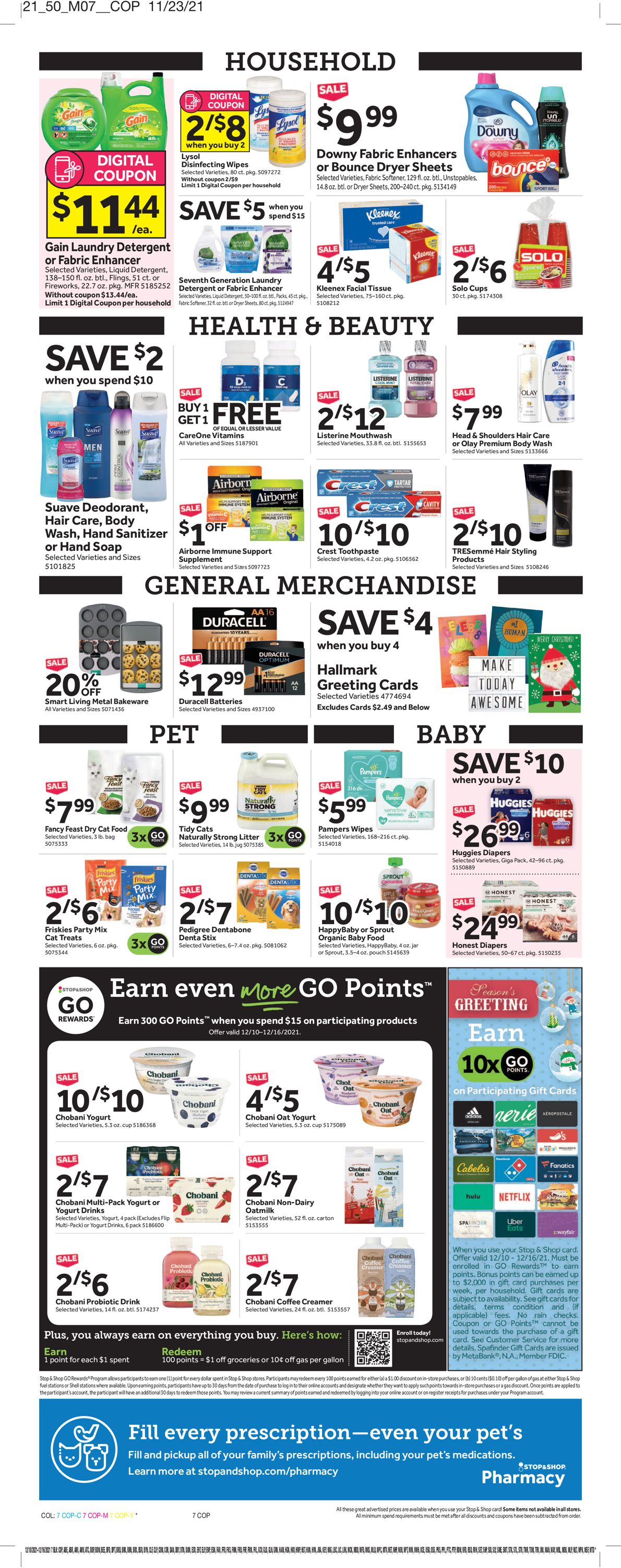 Catalogue Stop and Shop HOLIDAY 2021 from 12/10/2021