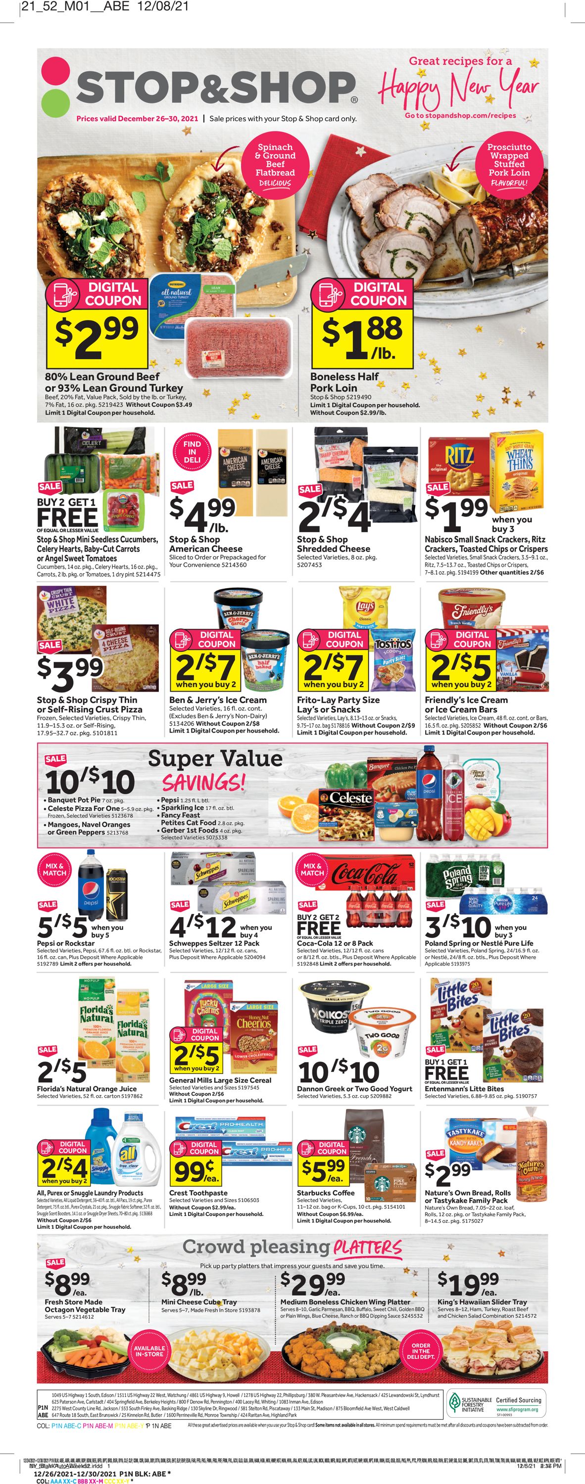Catalogue Stop and Shop from 12/26/2021