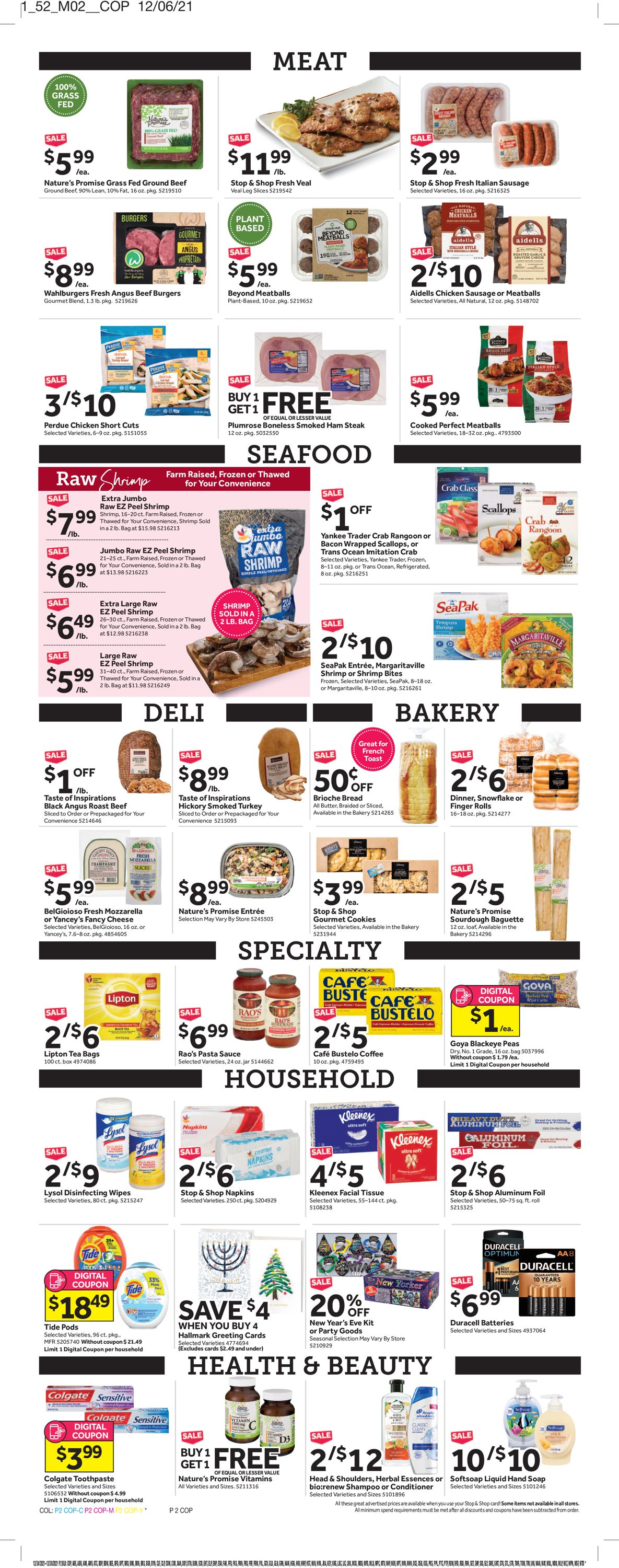 Catalogue Stop and Shop from 12/26/2021