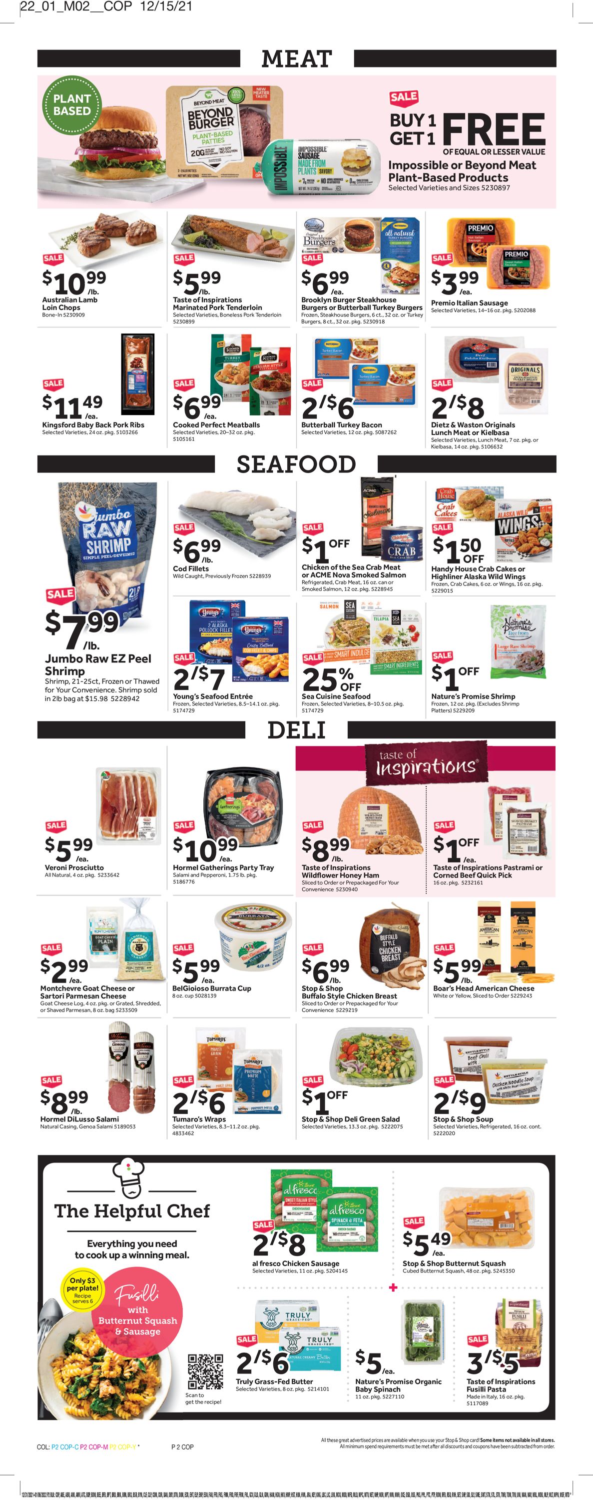 Catalogue Stop and Shop from 12/31/2021