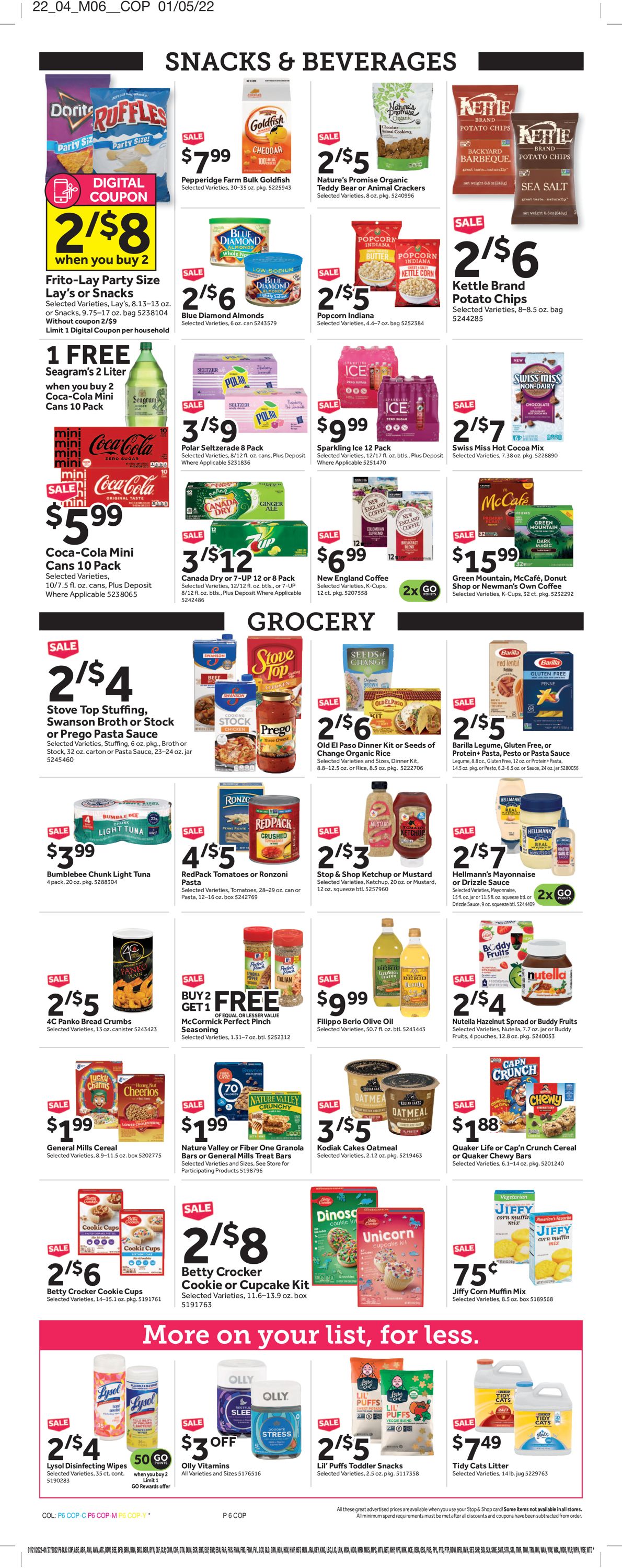Catalogue Stop and Shop from 01/21/2022