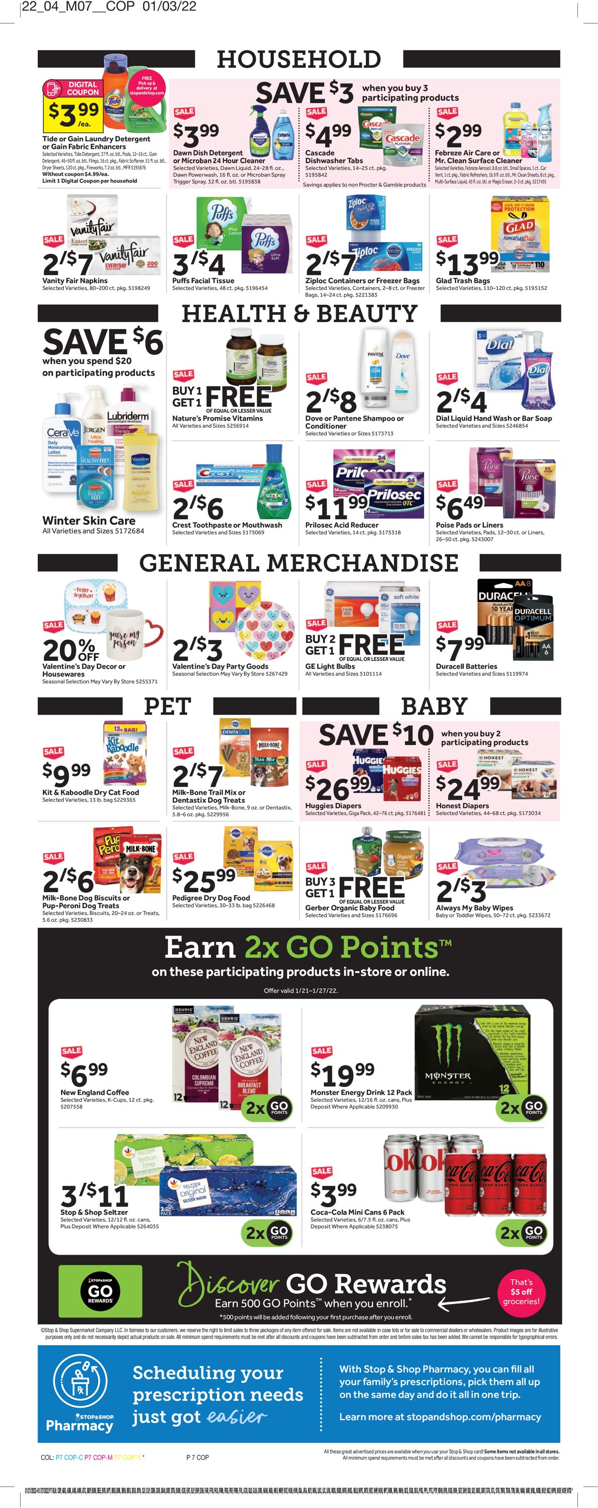 Catalogue Stop and Shop from 01/21/2022