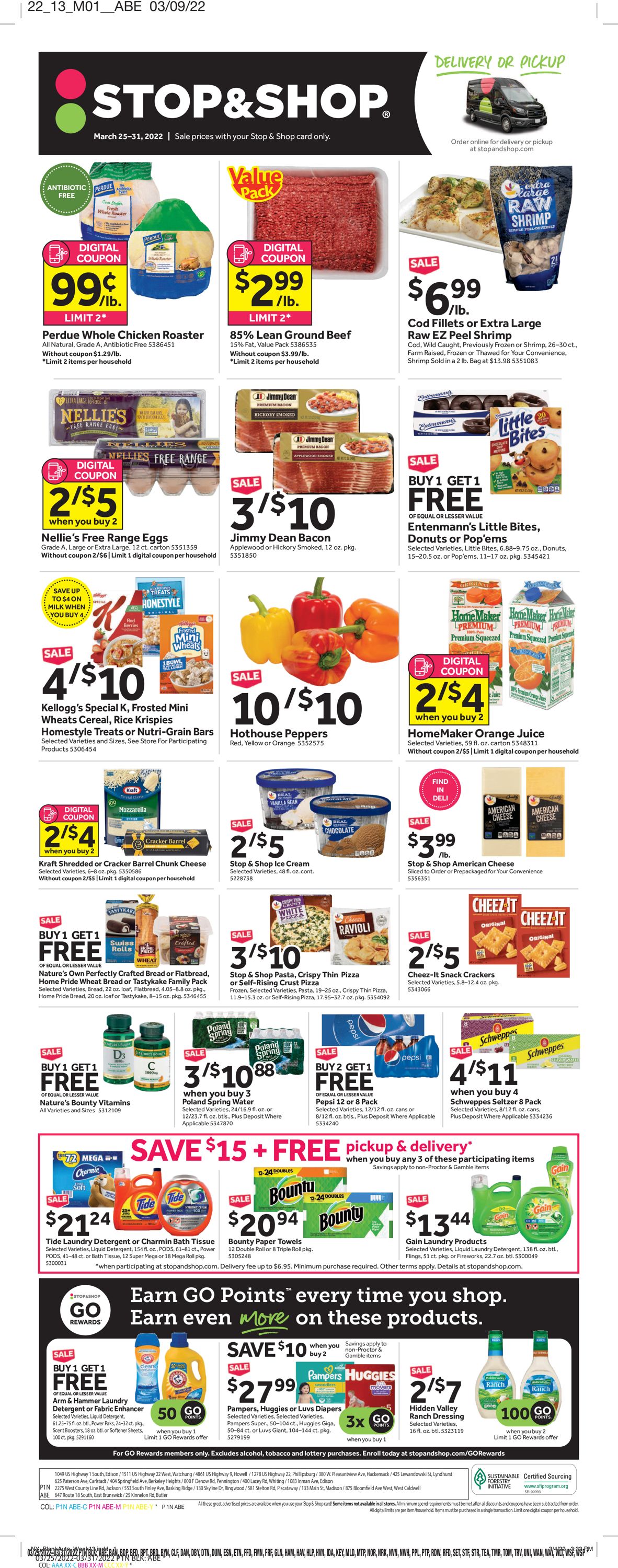 Catalogue Stop and Shop from 03/25/2022