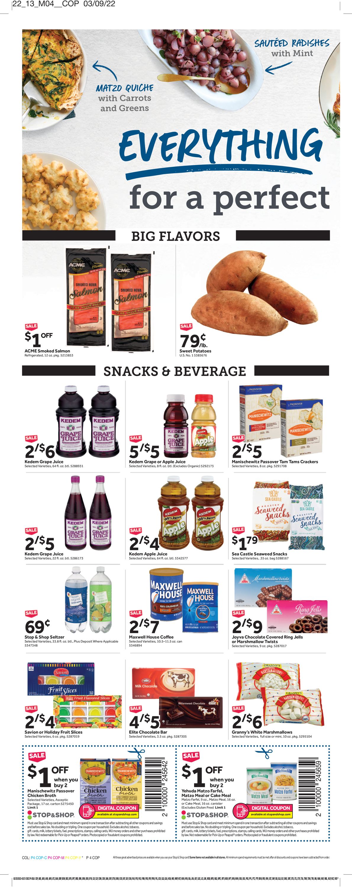 Catalogue Stop and Shop from 03/25/2022