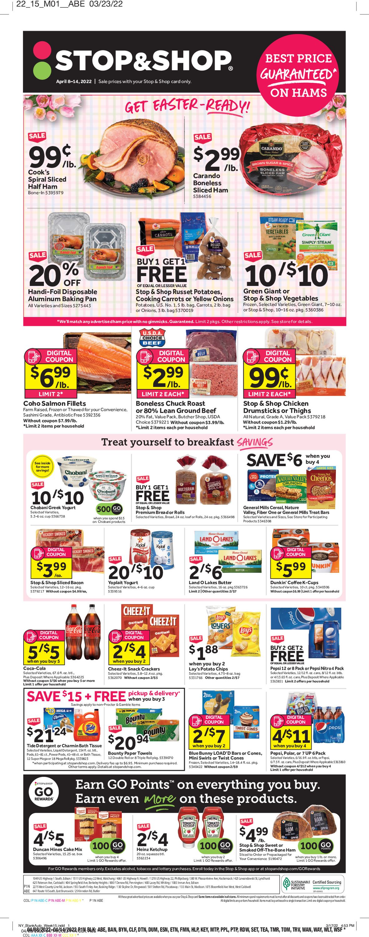 Stop and Shop EASTER 2022 Current weekly ad 04/08 04/14/2022