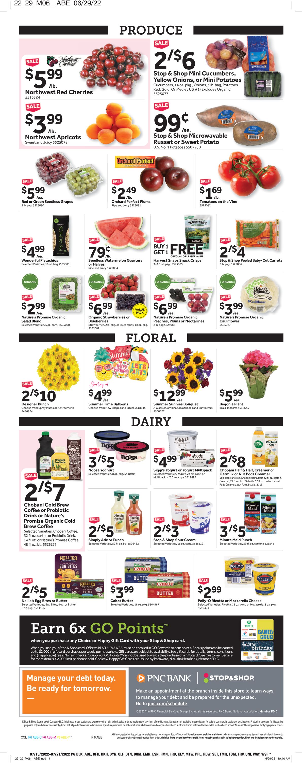 Catalogue Stop and Shop from 07/15/2022