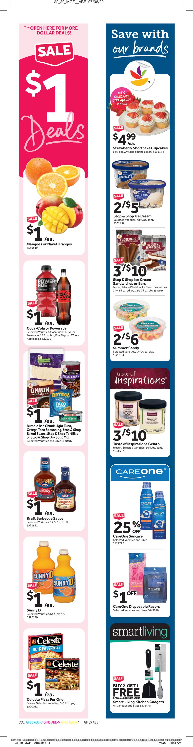 Catalogue Stop and Shop from 07/22/2022