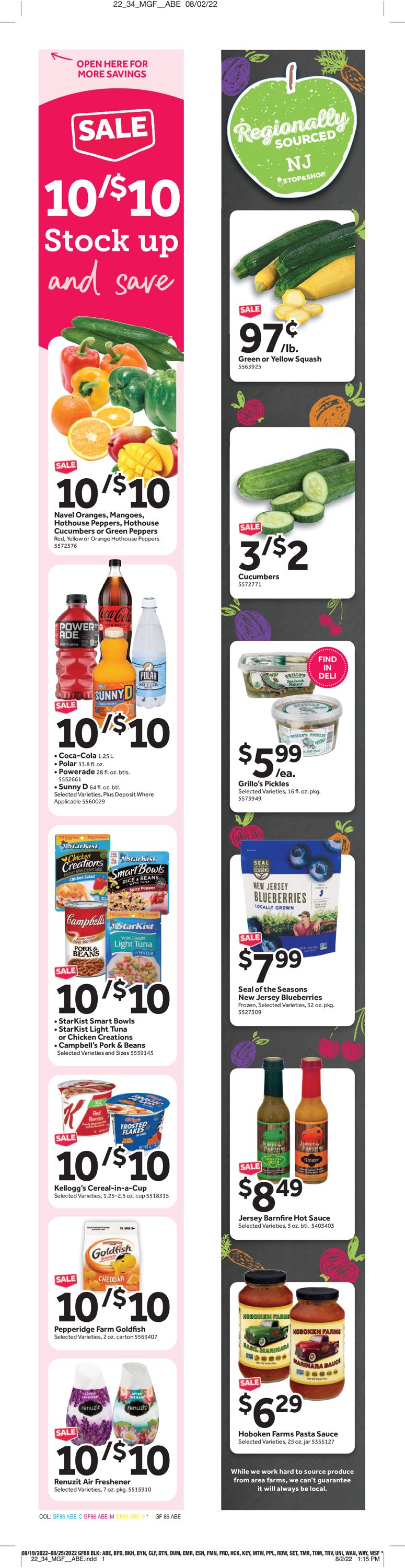 Catalogue Stop and Shop from 08/19/2022