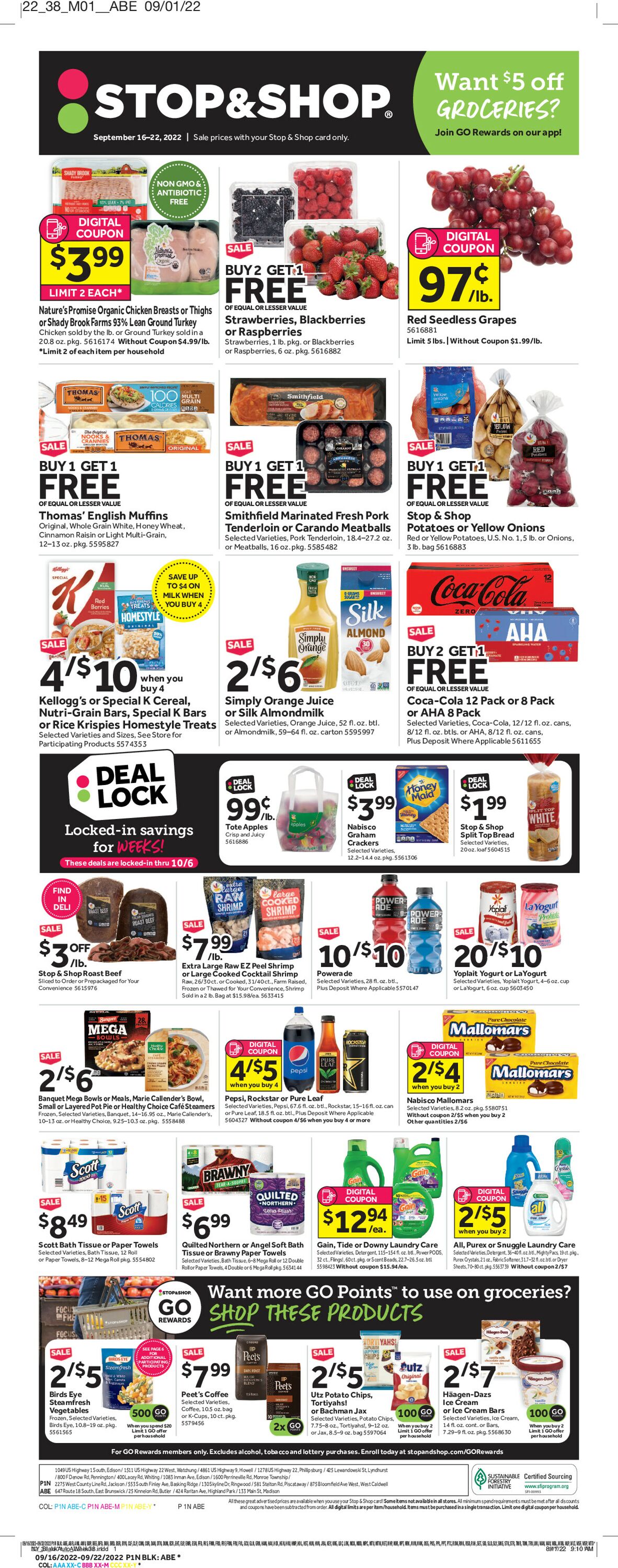 Catalogue Stop and Shop from 09/16/2022