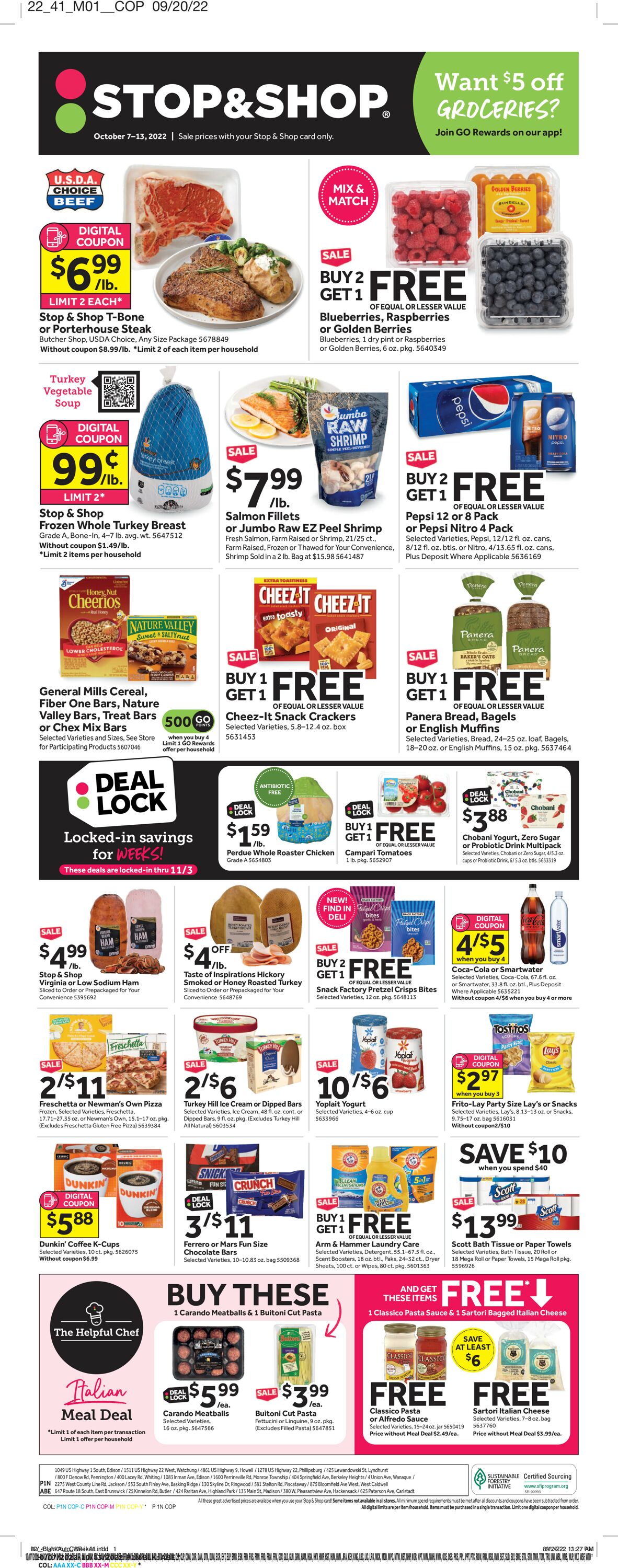 Catalogue Stop and Shop from 10/07/2022