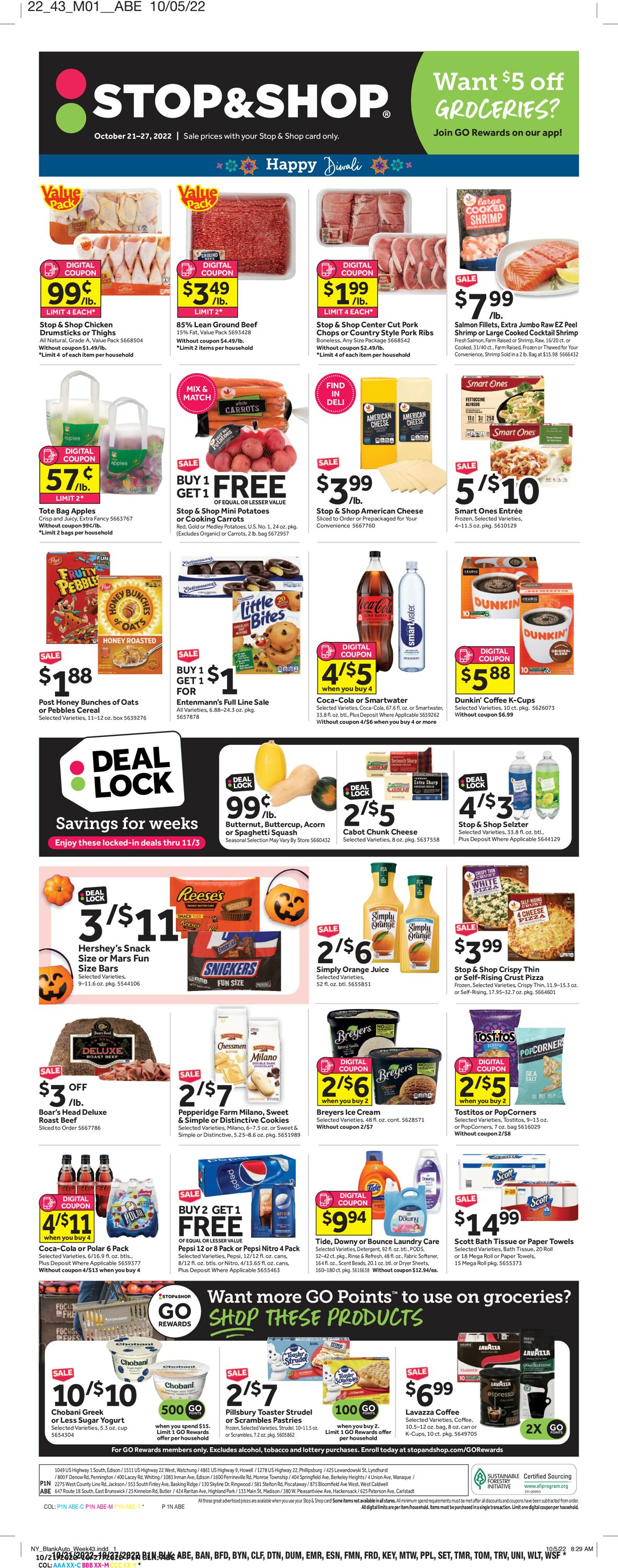 Catalogue Stop and Shop from 10/21/2022
