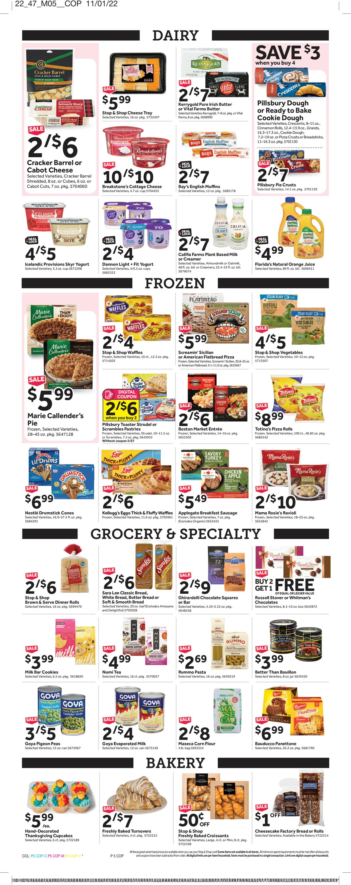 Catalogue Stop and Shop from 11/18/2022