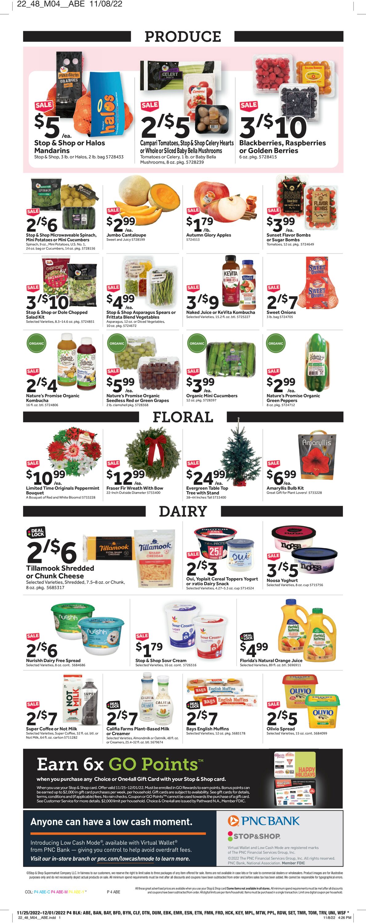 Catalogue Stop and Shop from 11/25/2022