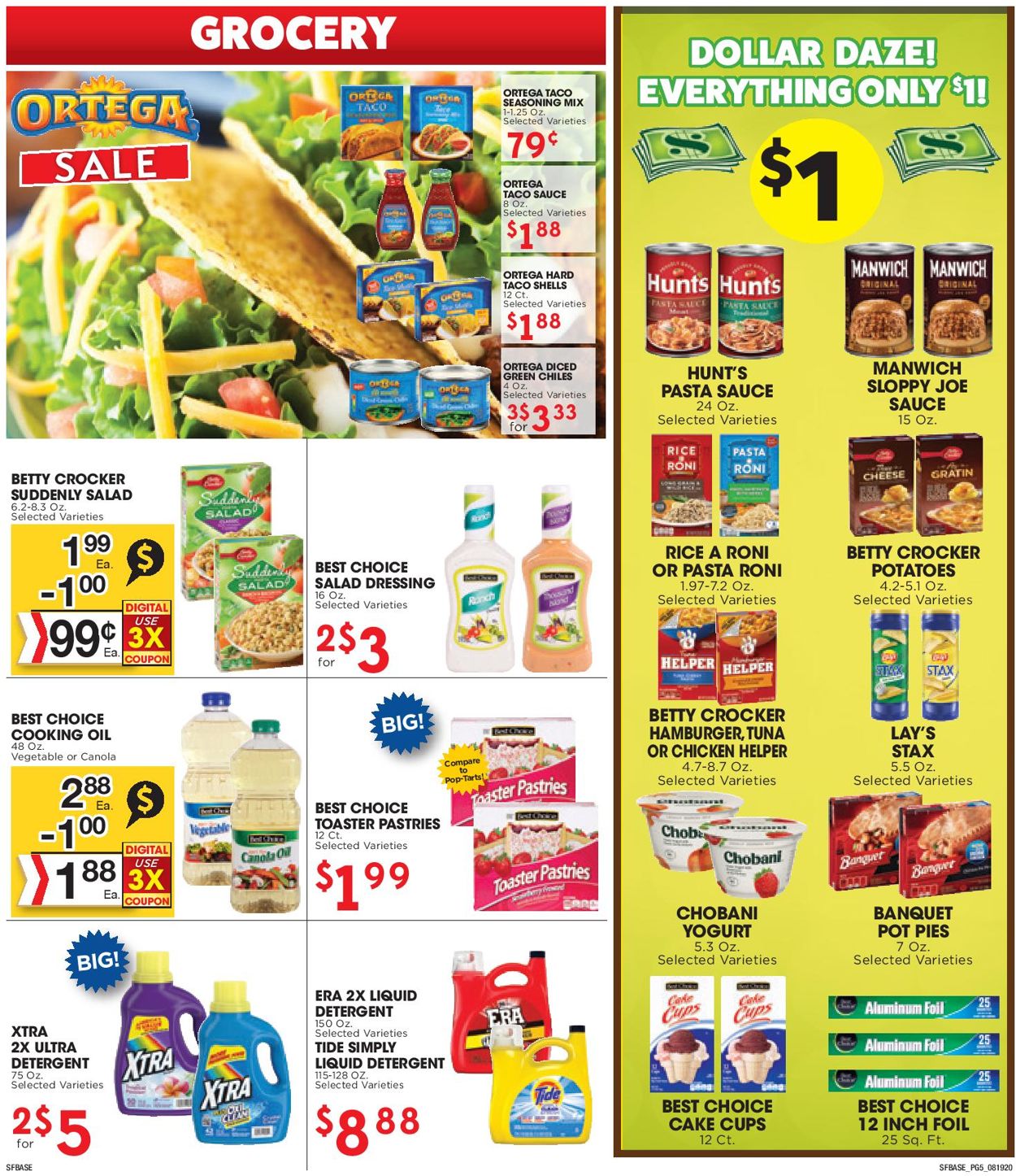 Catalogue Sunshine Foods from 08/19/2020