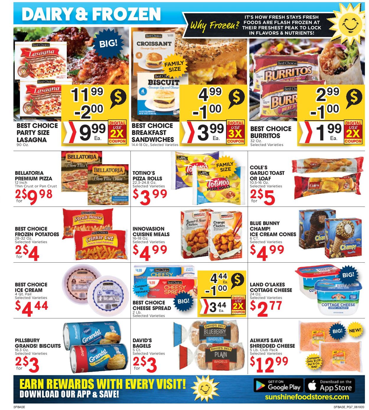 Catalogue Sunshine Foods from 08/19/2020