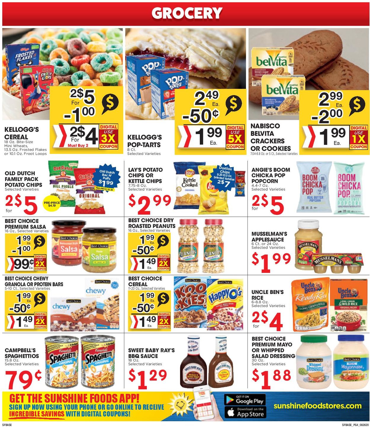 Catalogue Sunshine Foods from 08/26/2020