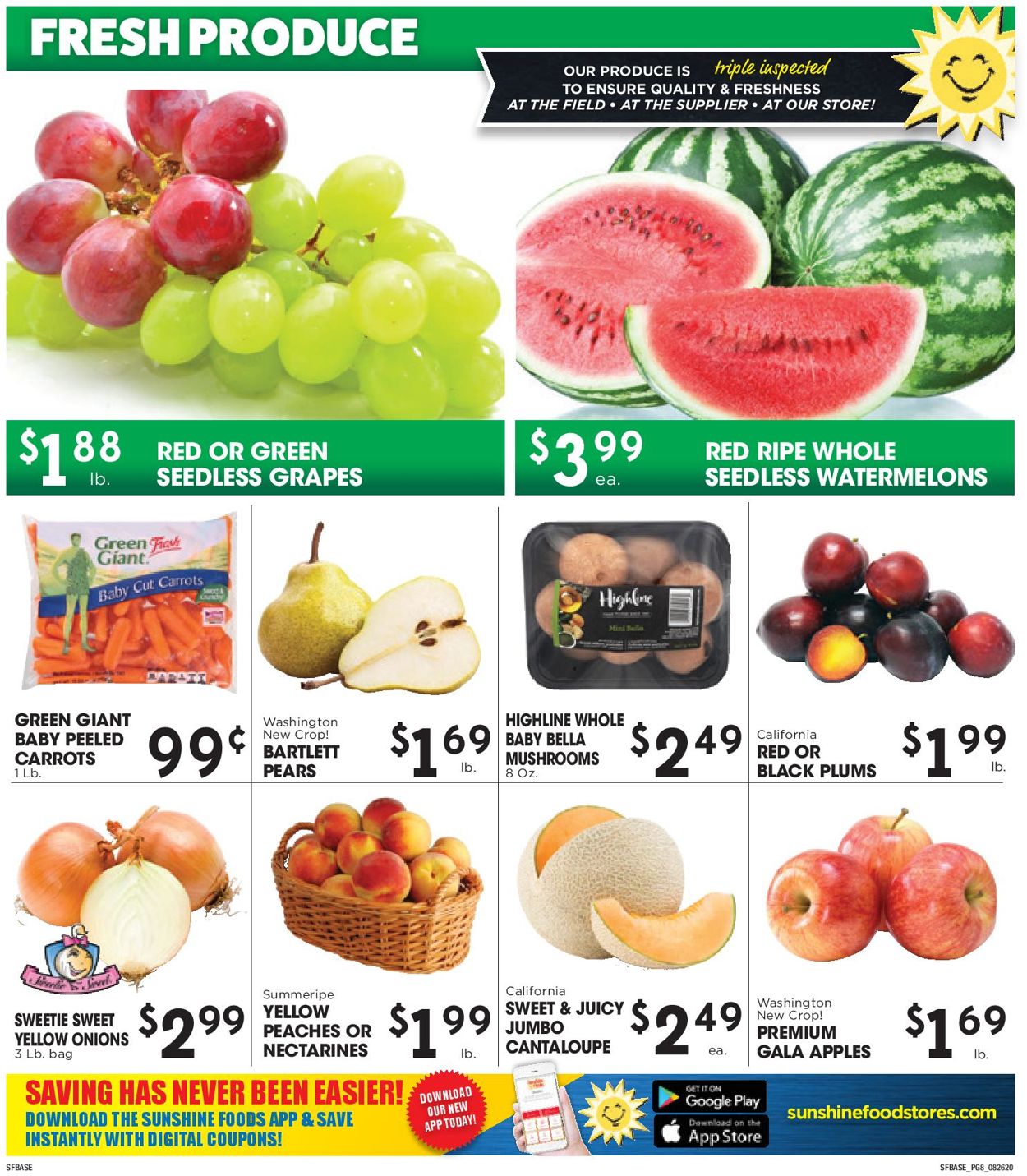 Catalogue Sunshine Foods from 08/26/2020