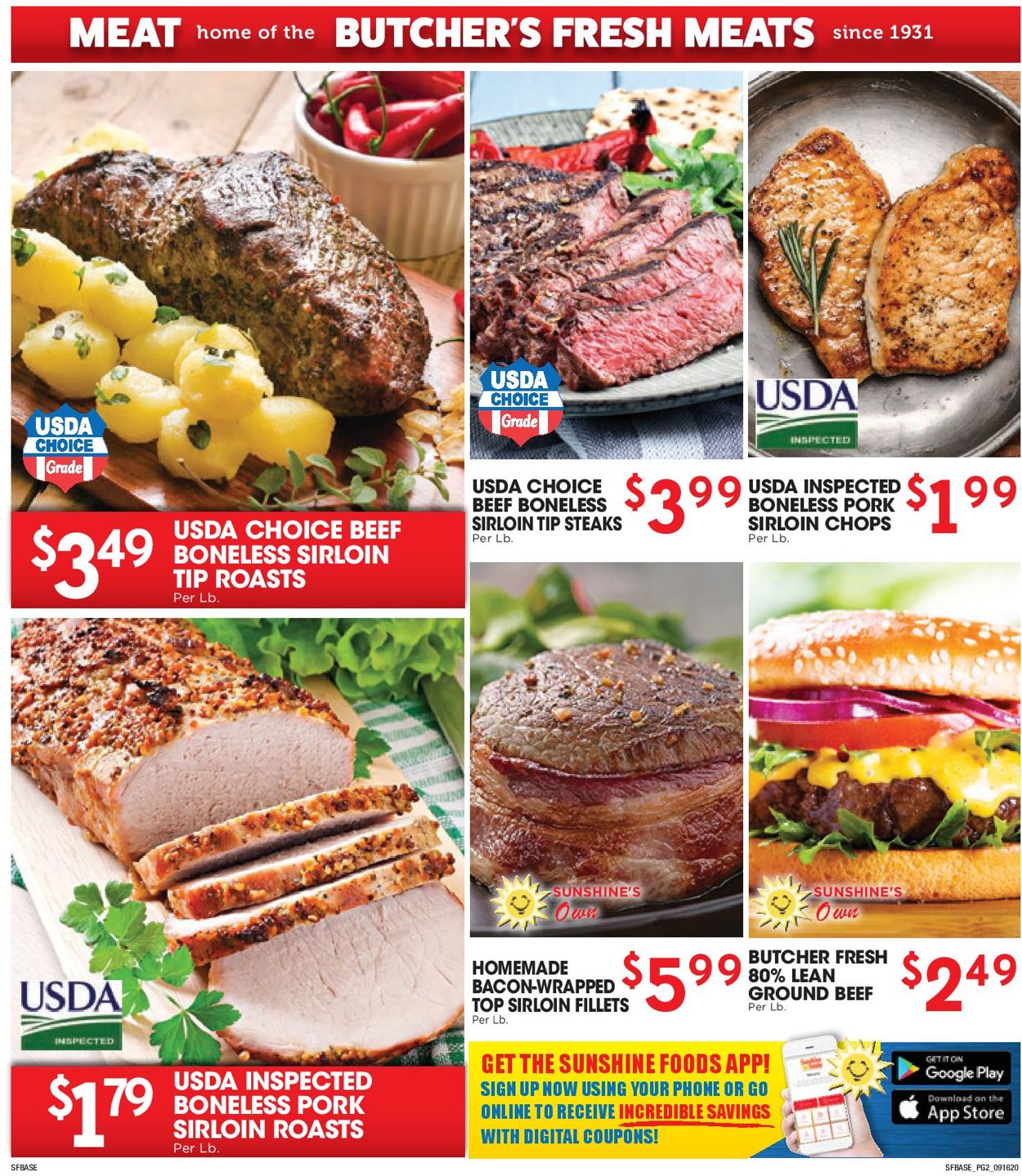 Catalogue Sunshine Foods from 09/16/2020