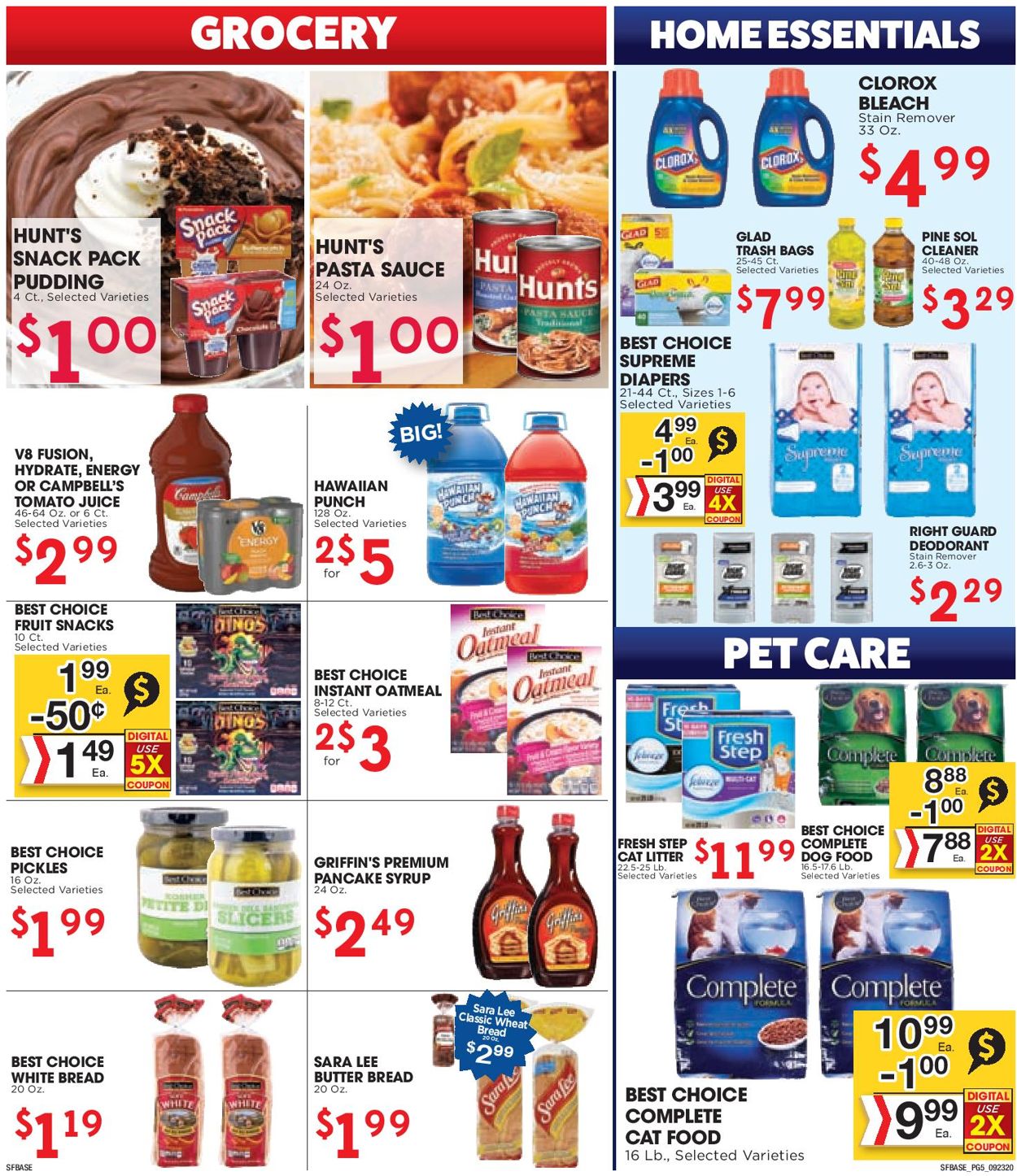 Catalogue Sunshine Foods from 09/23/2020