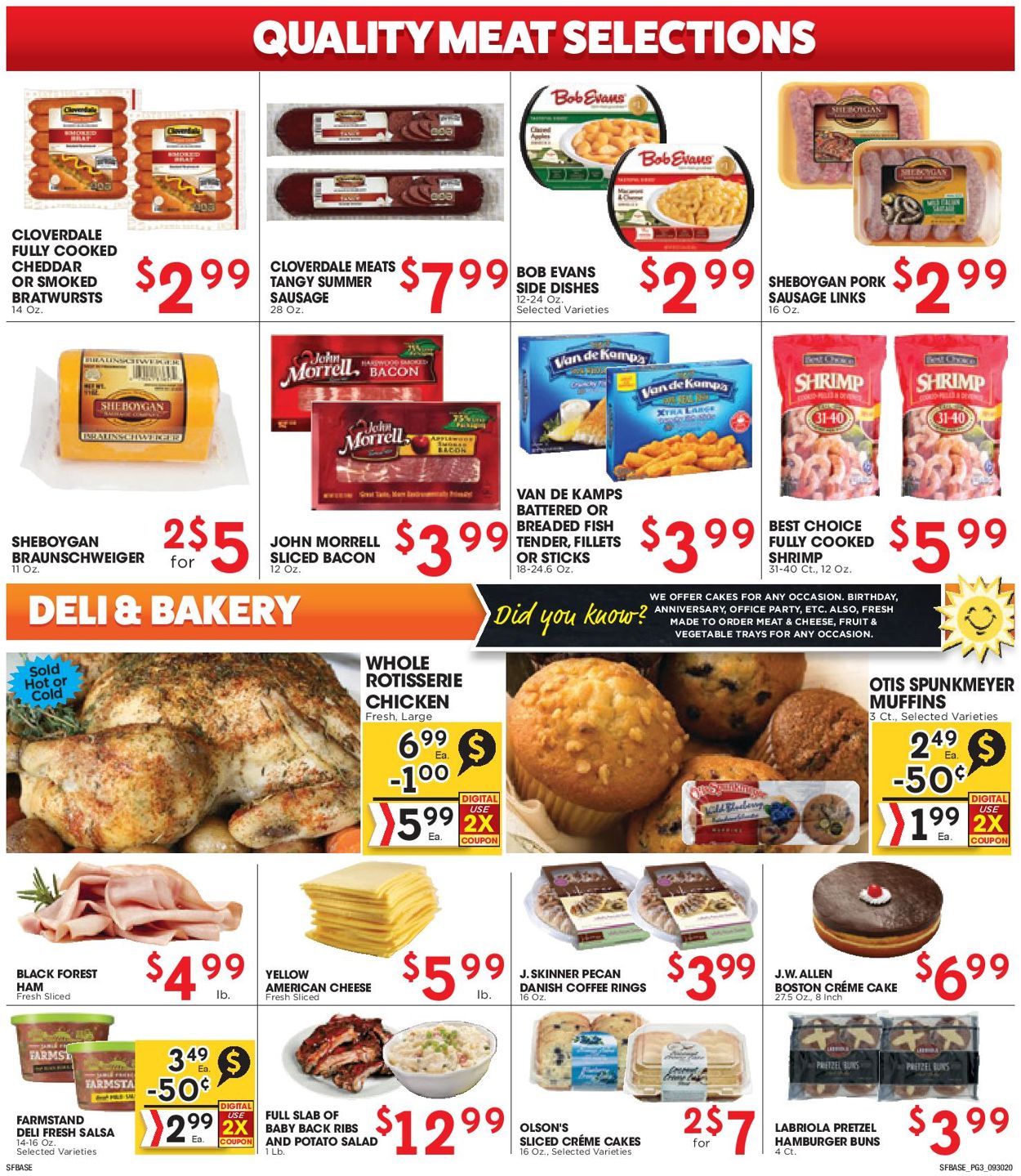 Catalogue Sunshine Foods from 09/30/2020