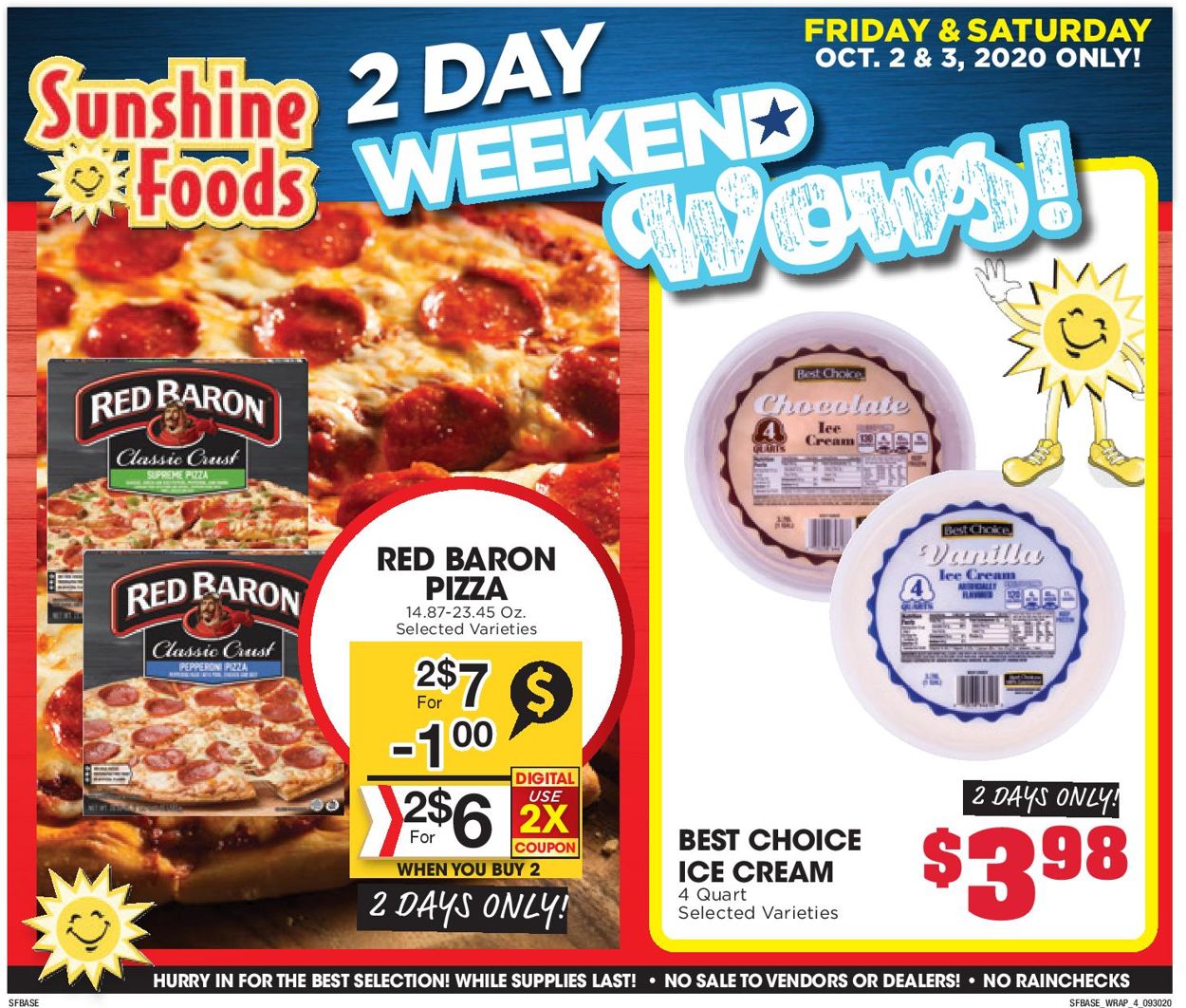 Catalogue Sunshine Foods from 09/30/2020