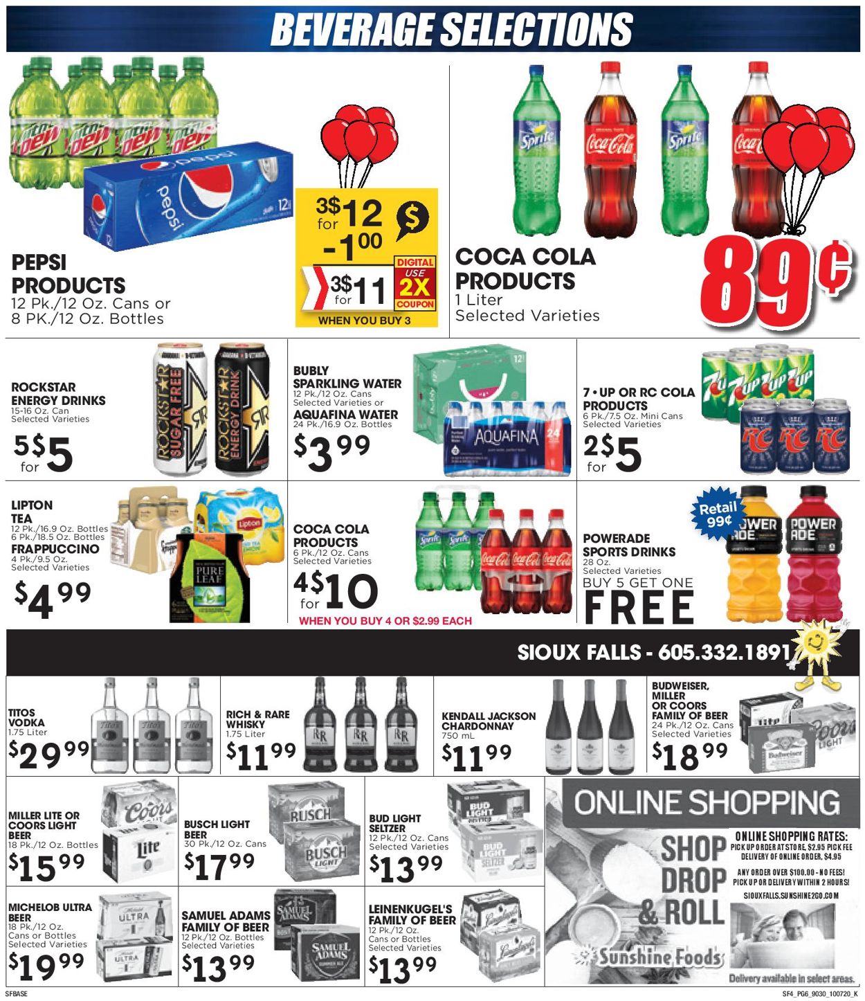 Catalogue Sunshine Foods from 10/07/2020