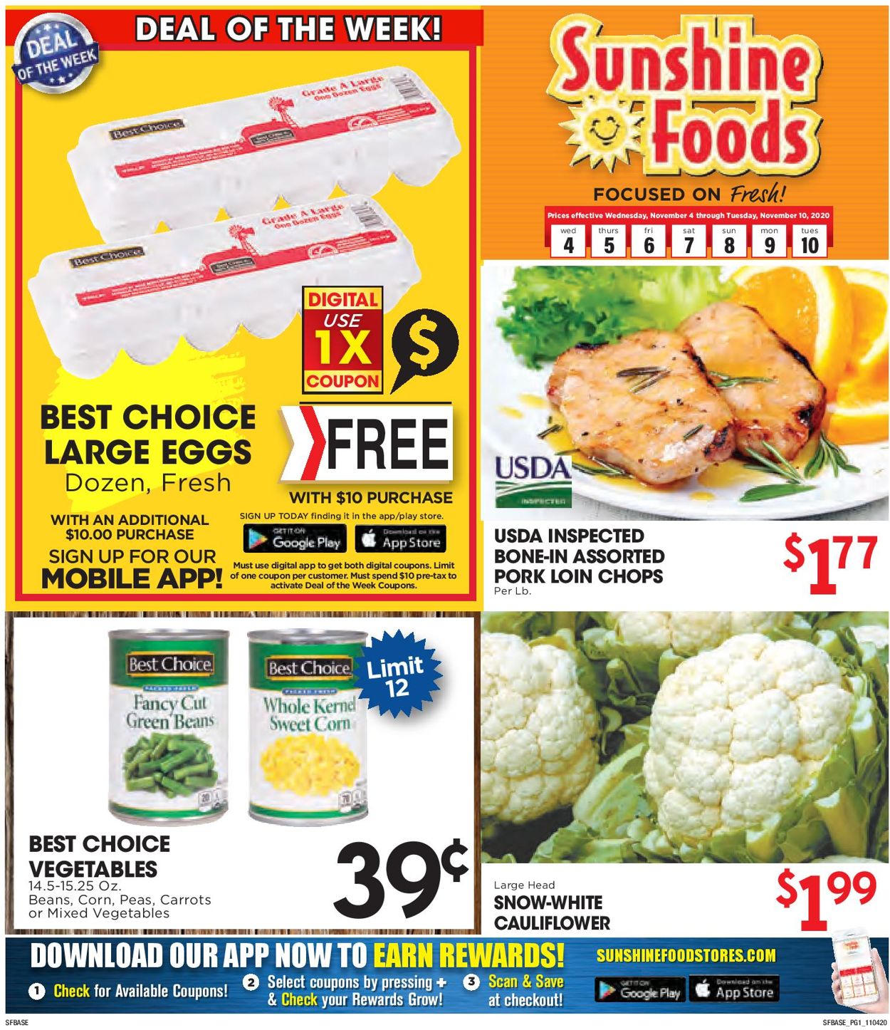 Catalogue Sunshine Foods from 11/04/2020