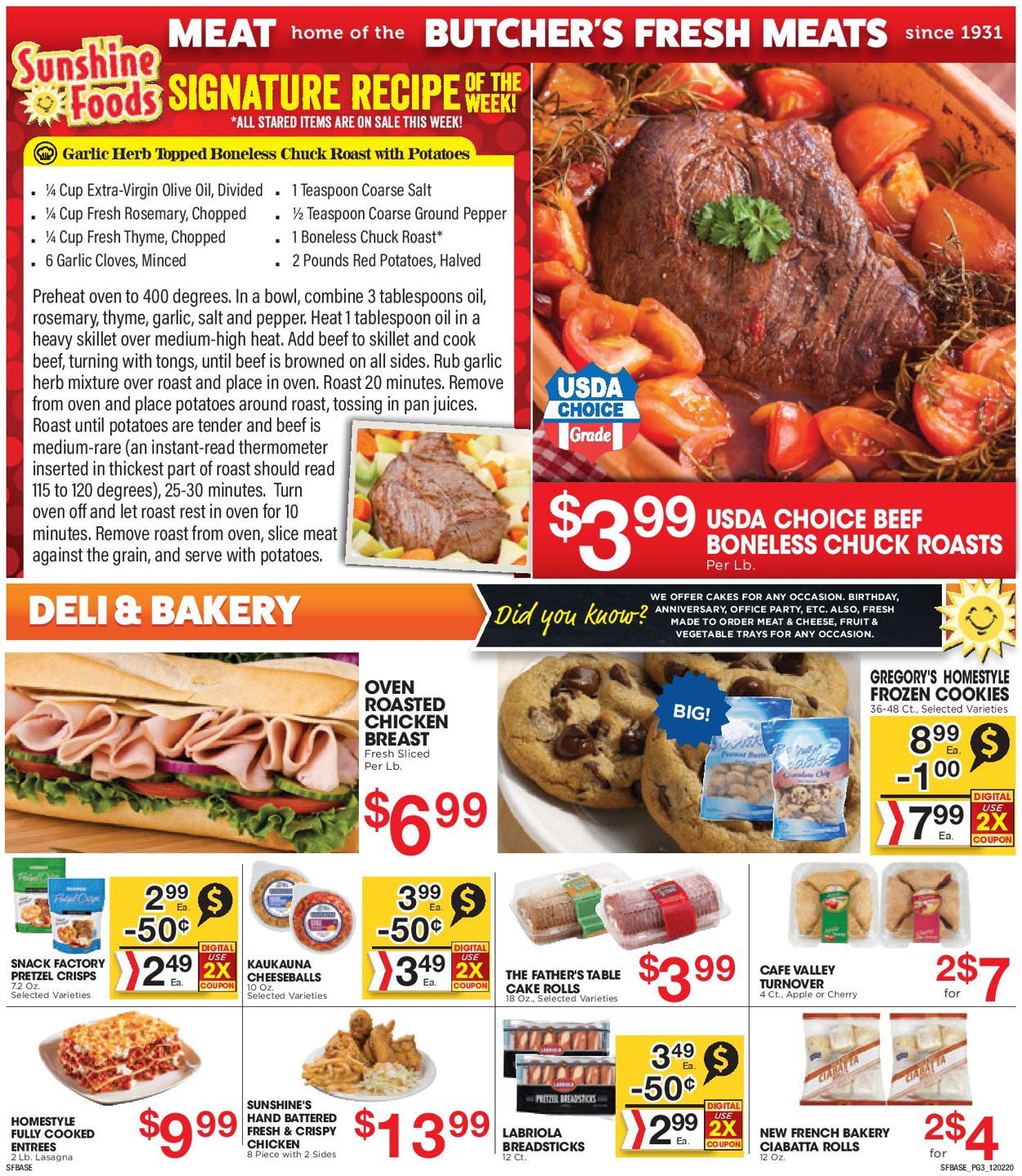 Catalogue Sunshine Foods from 12/02/2020