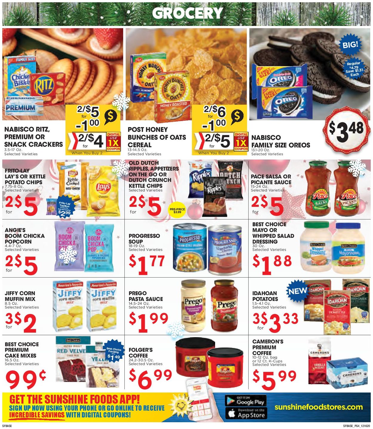 Catalogue Sunshine Foods from 12/16/2020