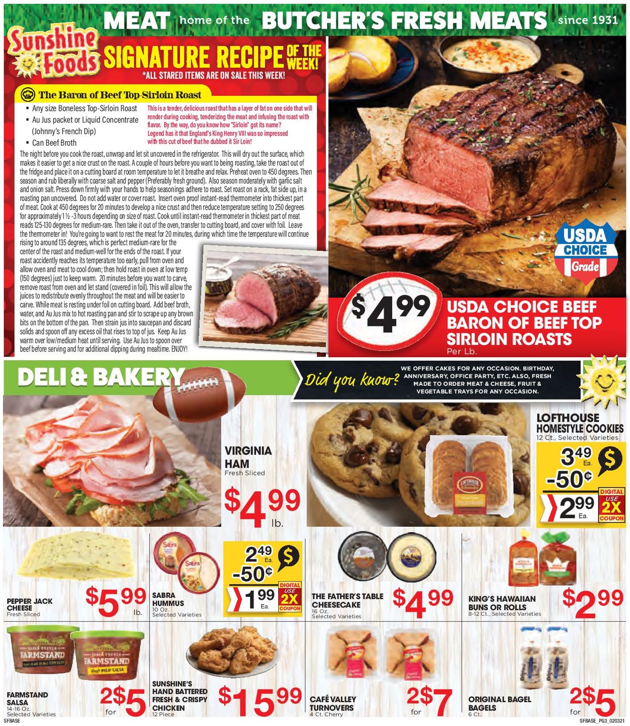 Catalogue Sunshine Foods from 02/03/2021