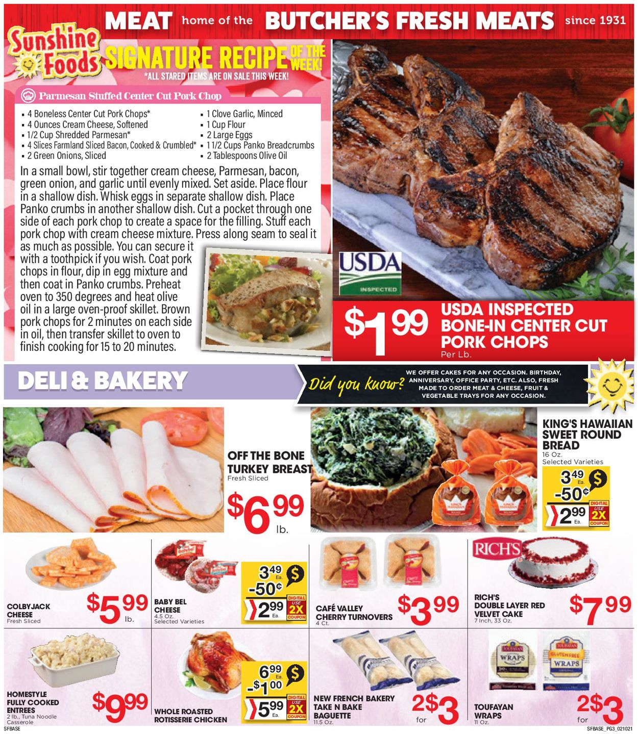 Catalogue Sunshine Foods from 02/10/2021