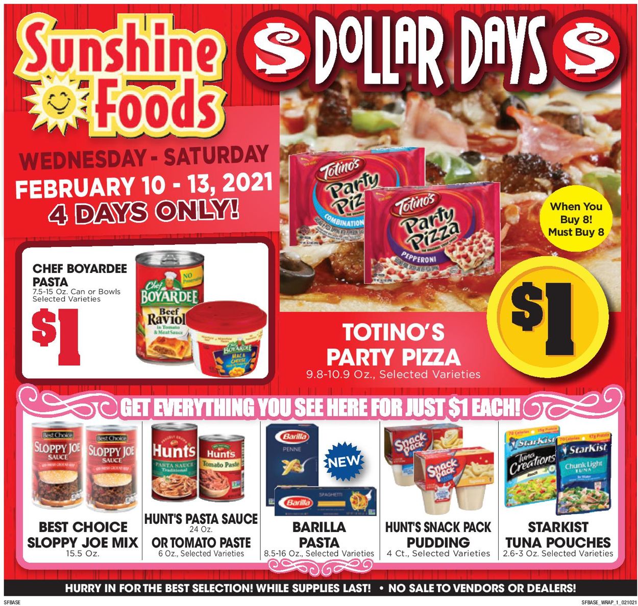 Catalogue Sunshine Foods from 02/10/2021