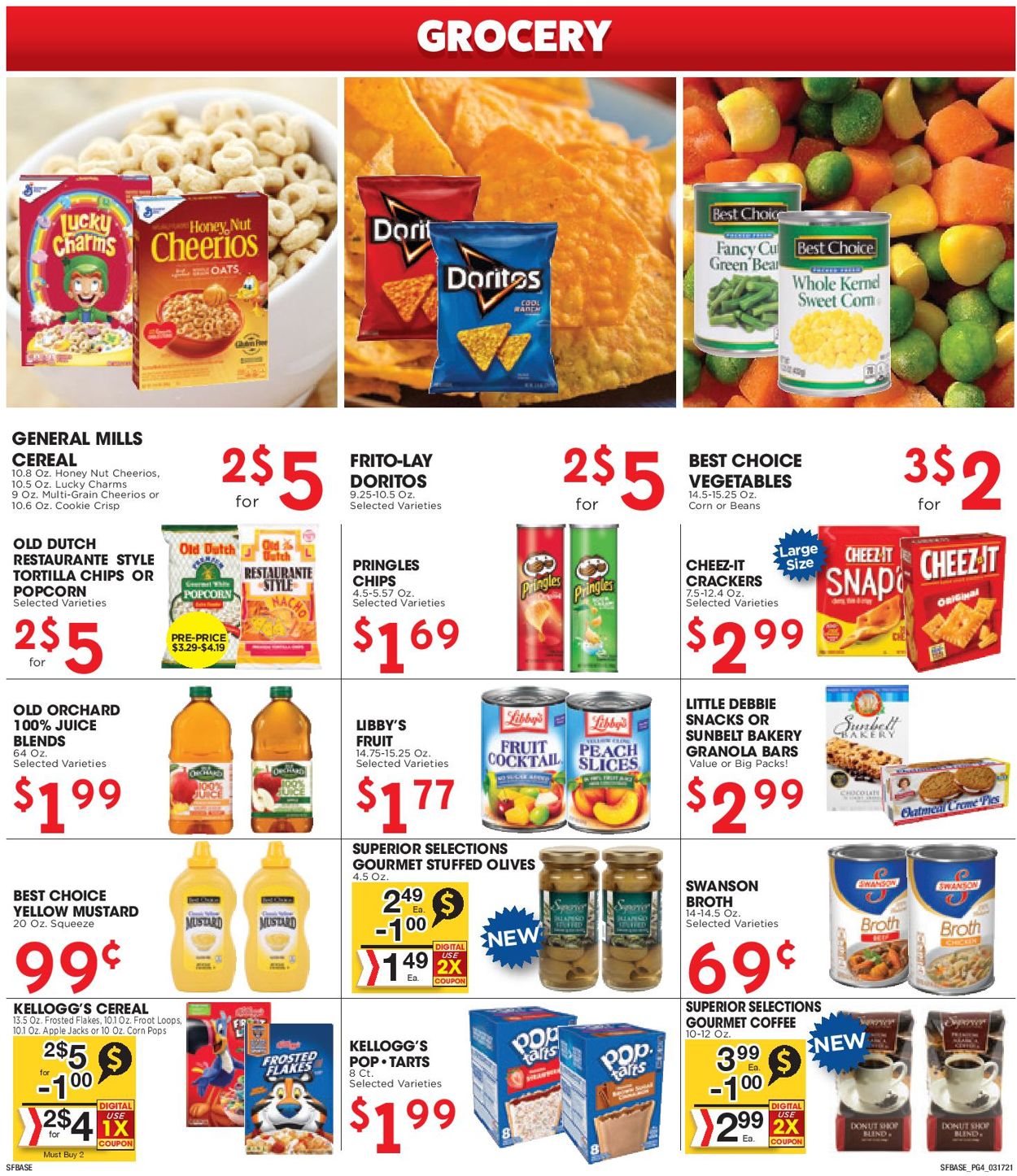 Catalogue Sunshine Foods from 03/17/2021