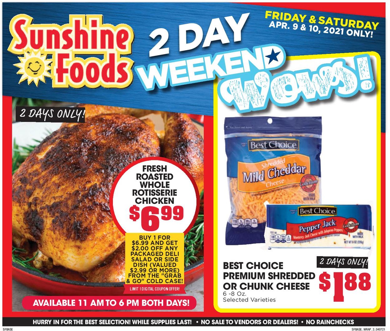 Catalogue Sunshine Foods from 04/07/2021