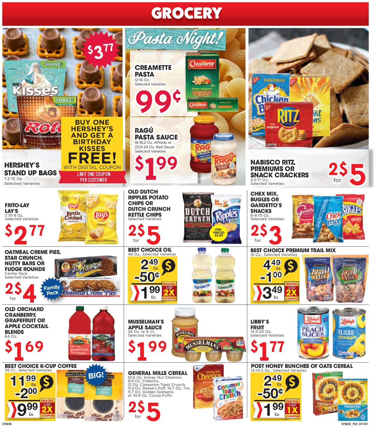 Catalogue Sunshine Foods from 04/14/2021