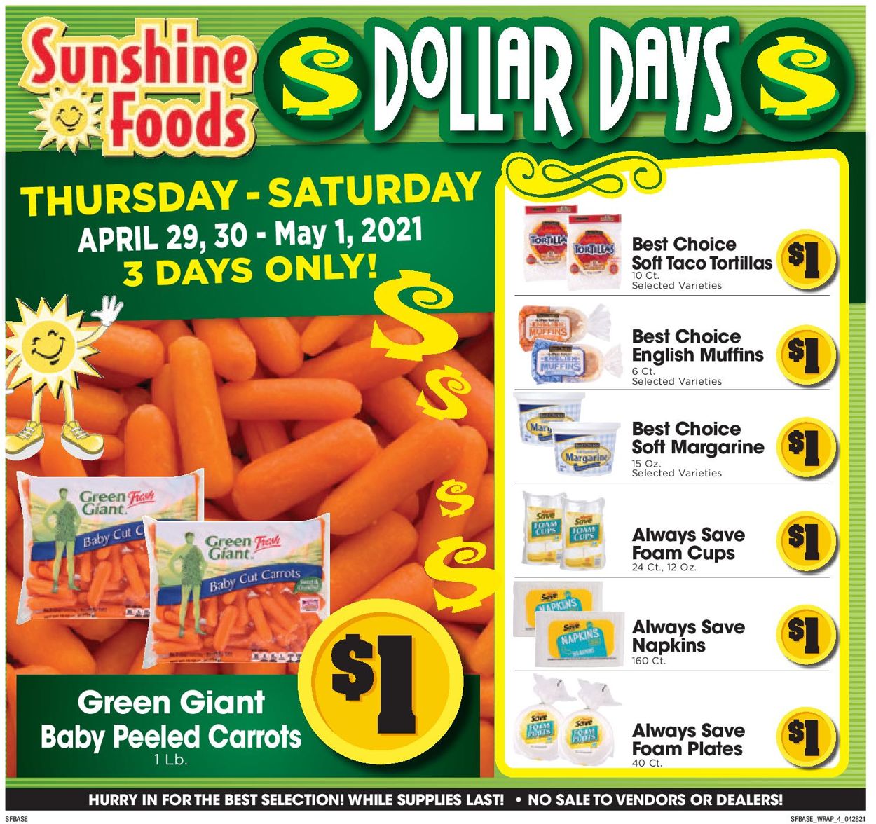 Catalogue Sunshine Foods from 04/28/2021