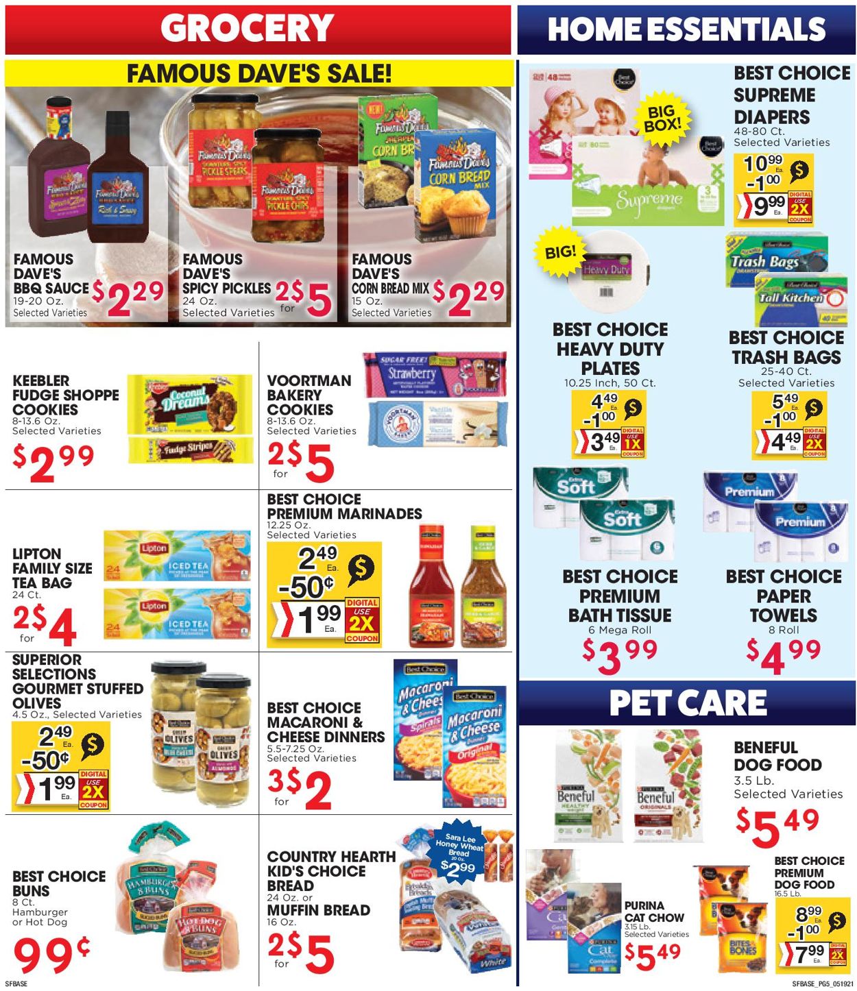 Catalogue Sunshine Foods from 05/19/2021