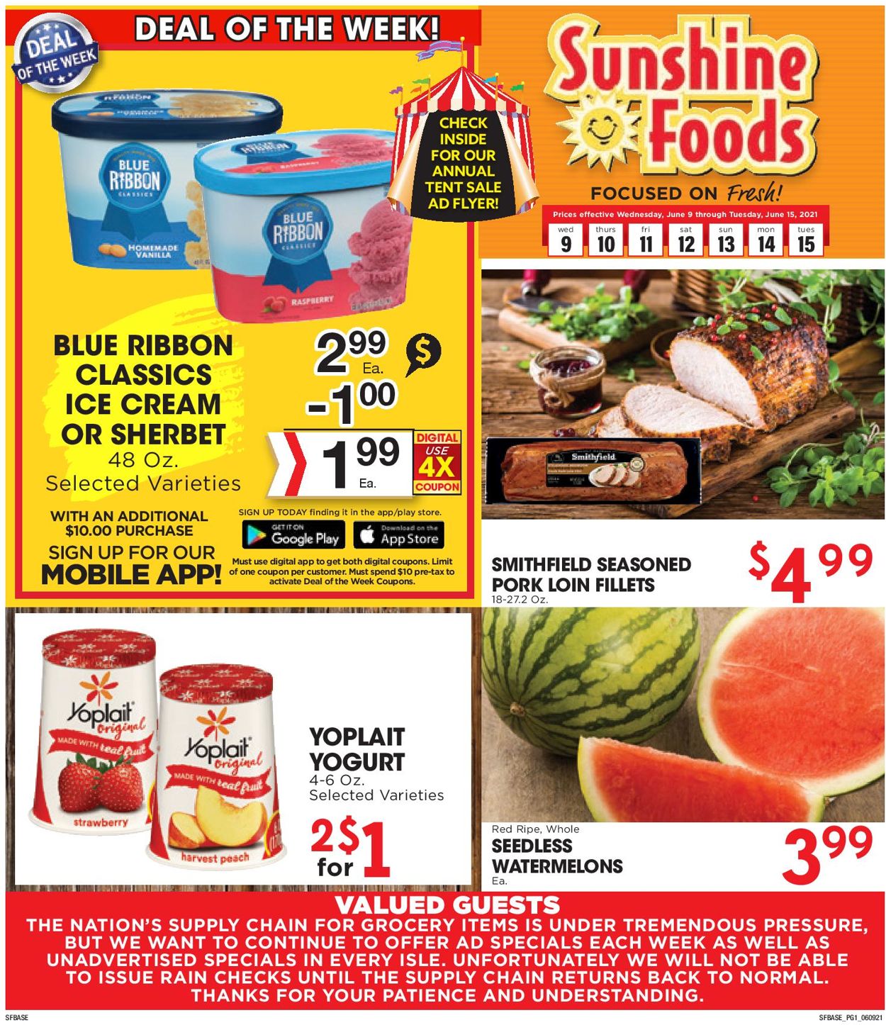 Catalogue Sunshine Foods from 06/09/2021