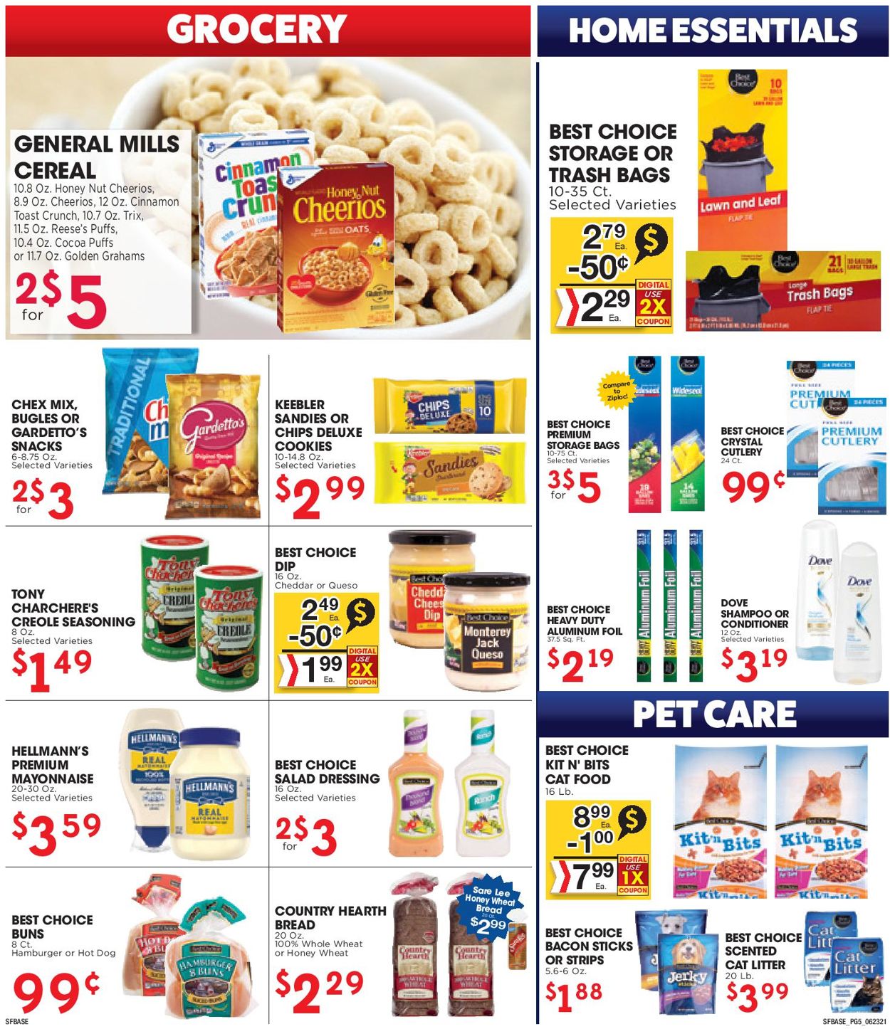 Catalogue Sunshine Foods from 06/23/2021